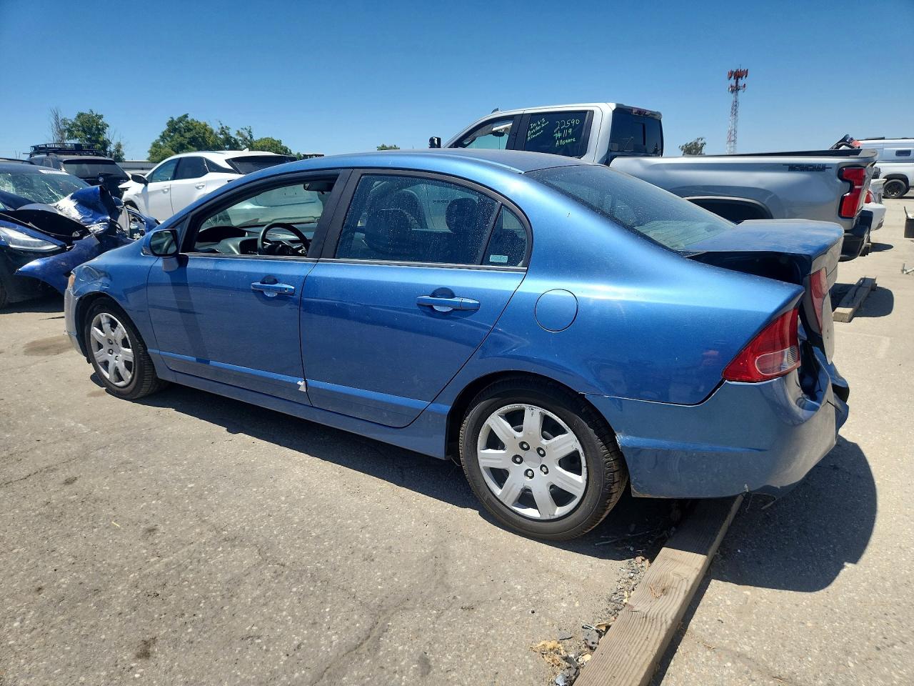 2008 Honda Civic Lx Blue vin: 1HGFA16528L024151
