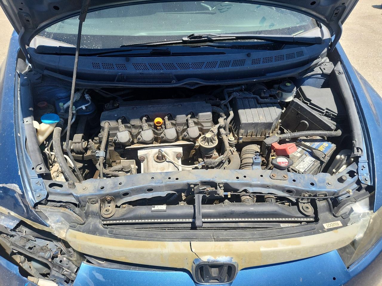 2008 Honda Civic Lx Blue vin: 1HGFA16528L024151