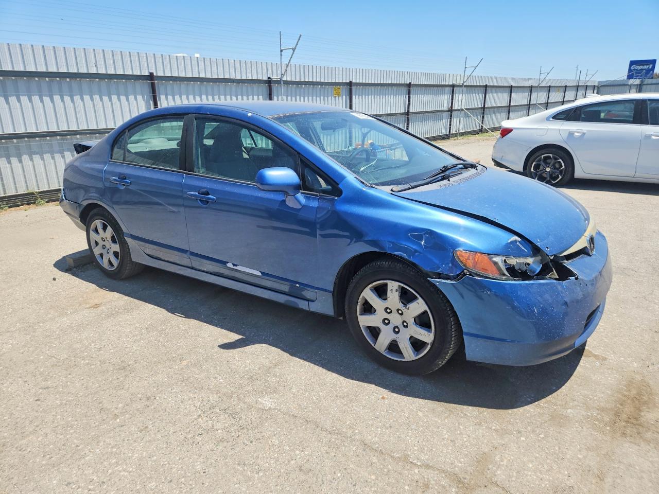 2008 Honda Civic Lx Blue vin: 1HGFA16528L024151