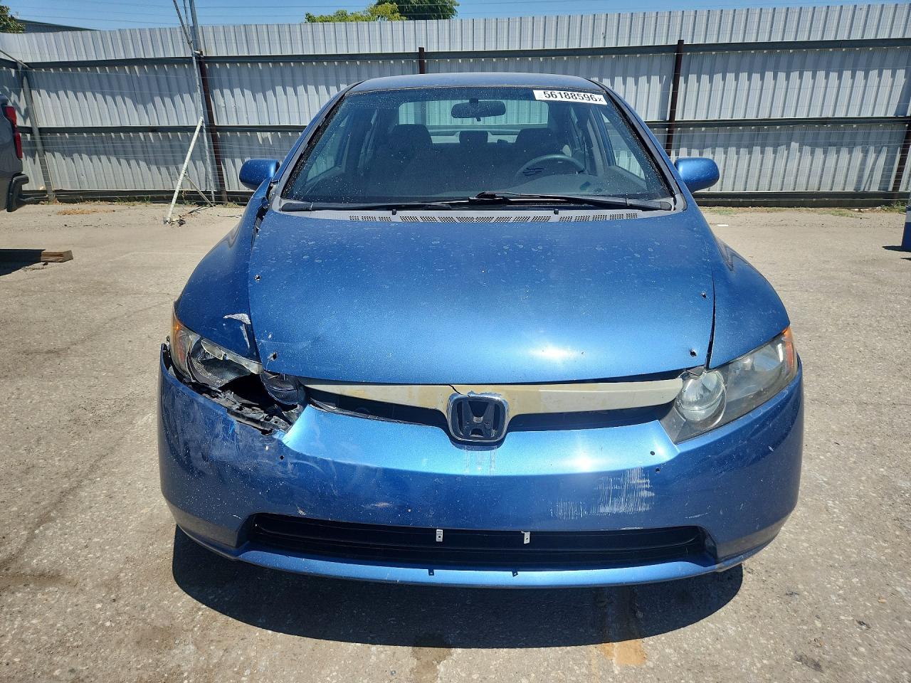2008 Honda Civic Lx Blue vin: 1HGFA16528L024151