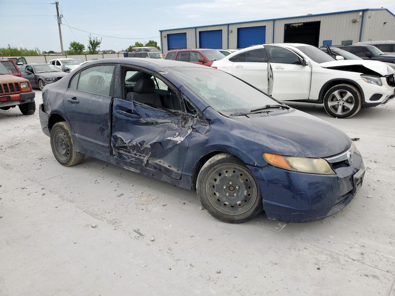2008 Honda Civic Lx Blue vin: 1HGFA16528L026112