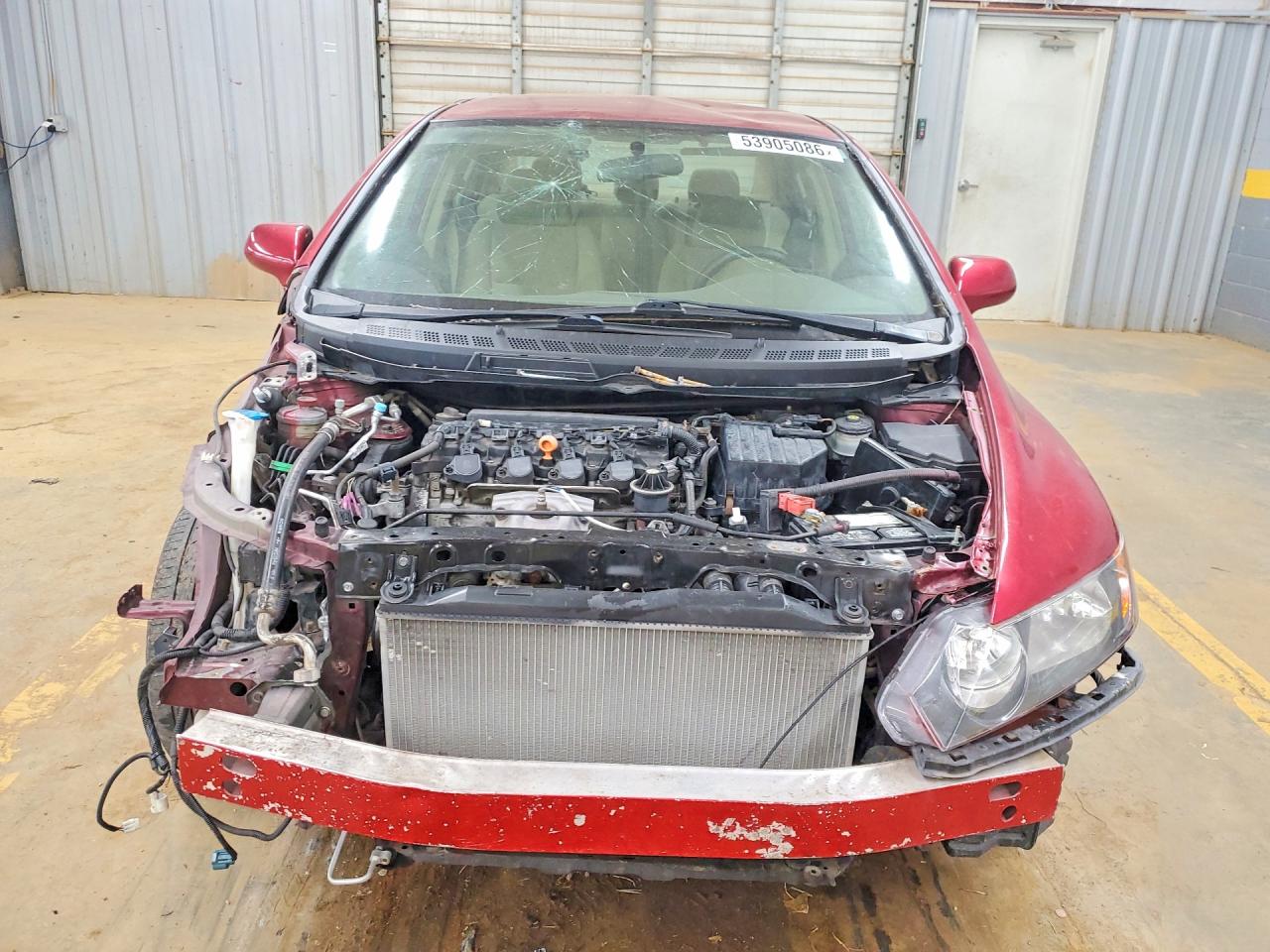 2008 Honda Civic Red vin: 1HGFA16528L027812