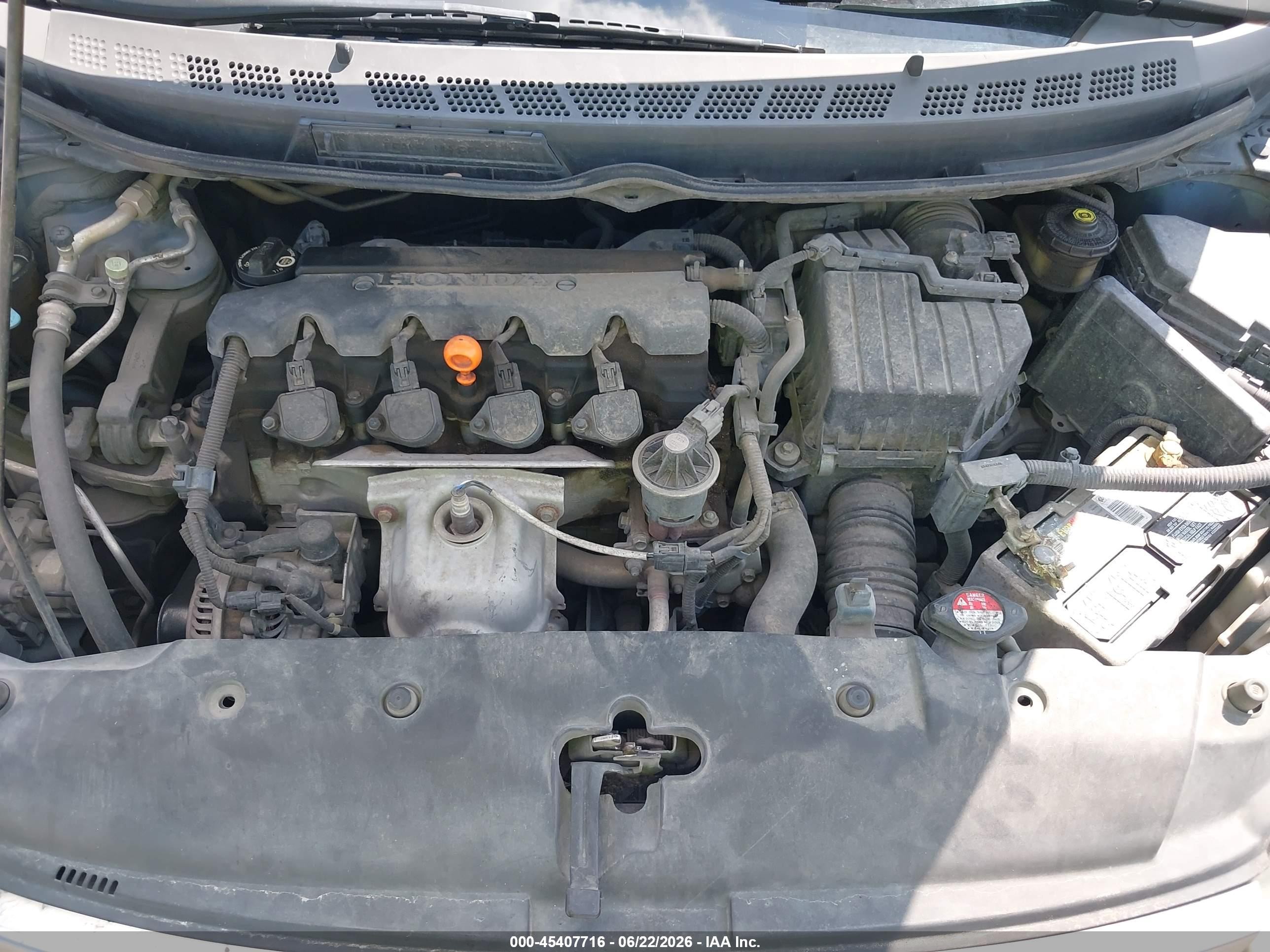 2008 Honda Civic Lx Blue vin: 1HGFA16528L045159