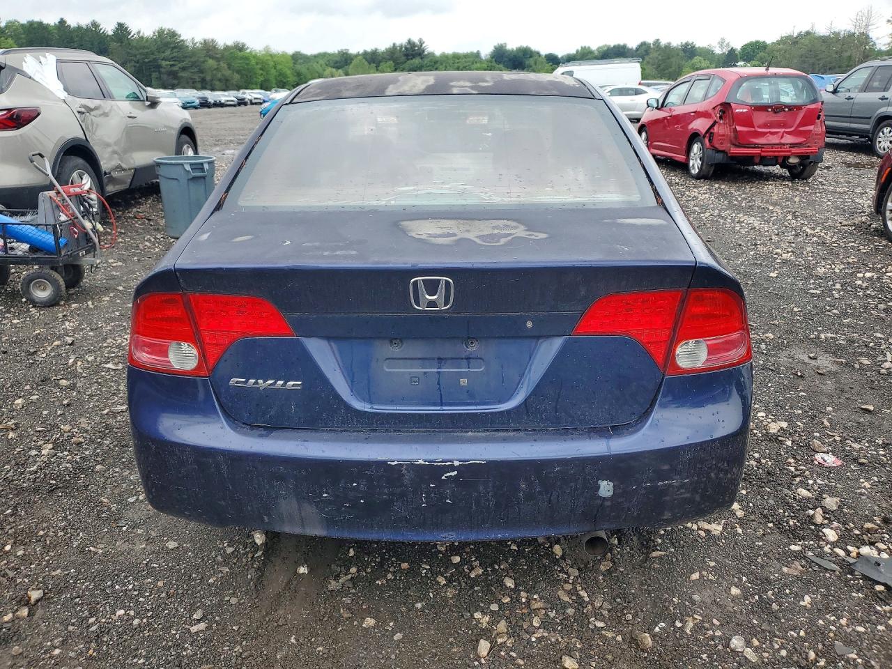 2008 Honda Civic Lx Blue vin: 1HGFA16528L053486
