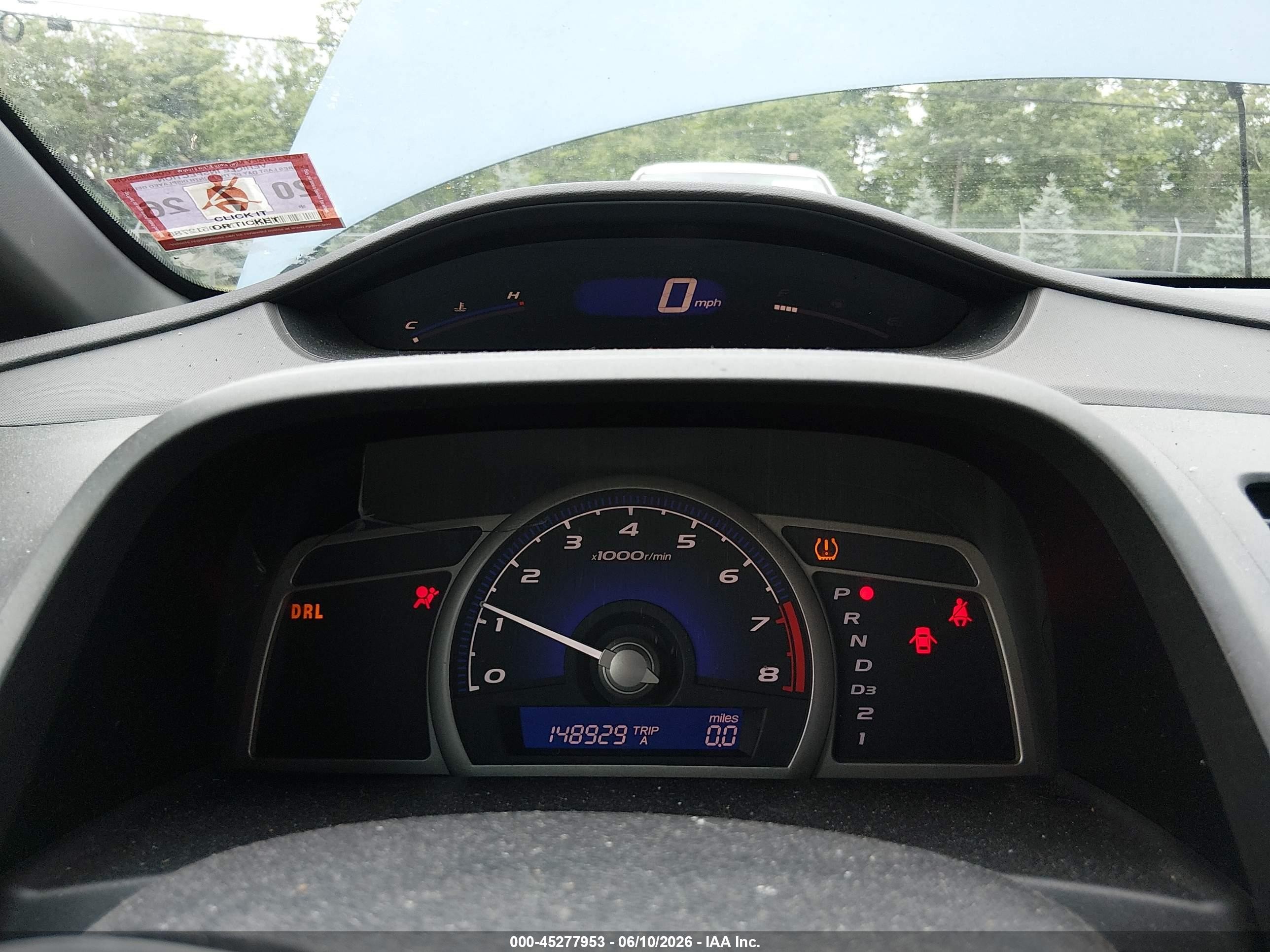 2008 Honda Civic Lx Blue vin: 1HGFA16528L058039