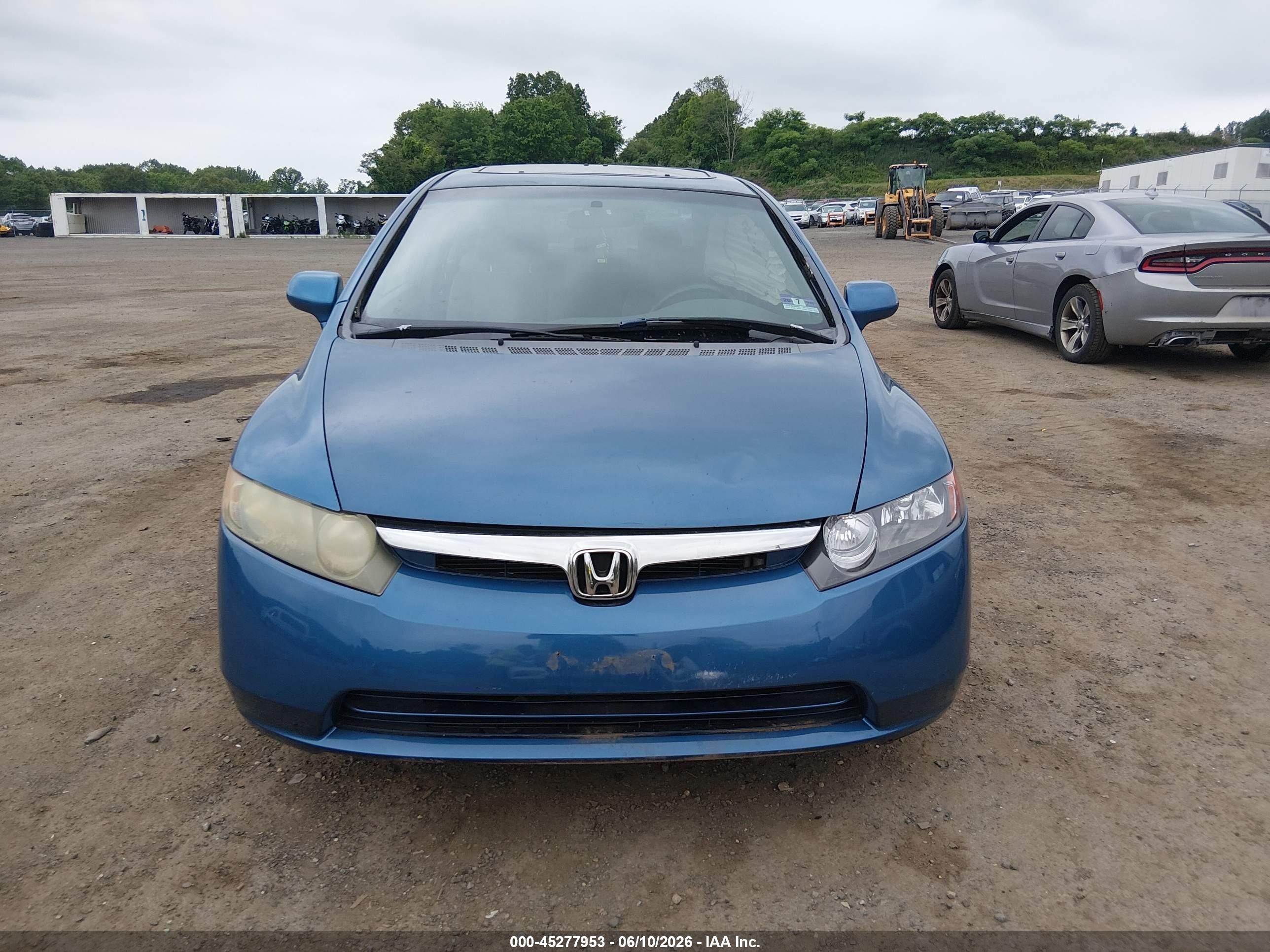 2008 Honda Civic Lx Blue vin: 1HGFA16528L058039