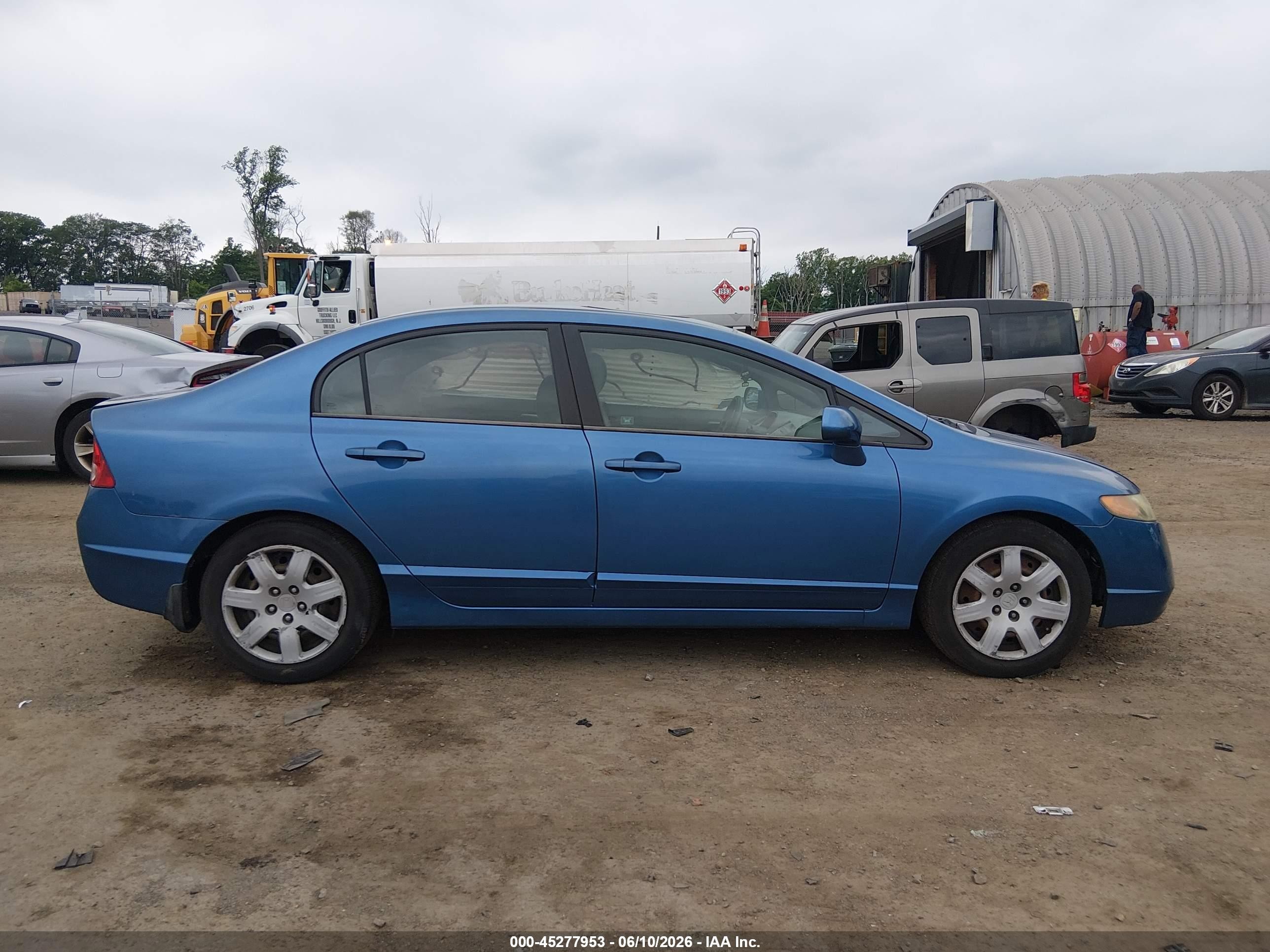 2008 Honda Civic Lx Blue vin: 1HGFA16528L058039