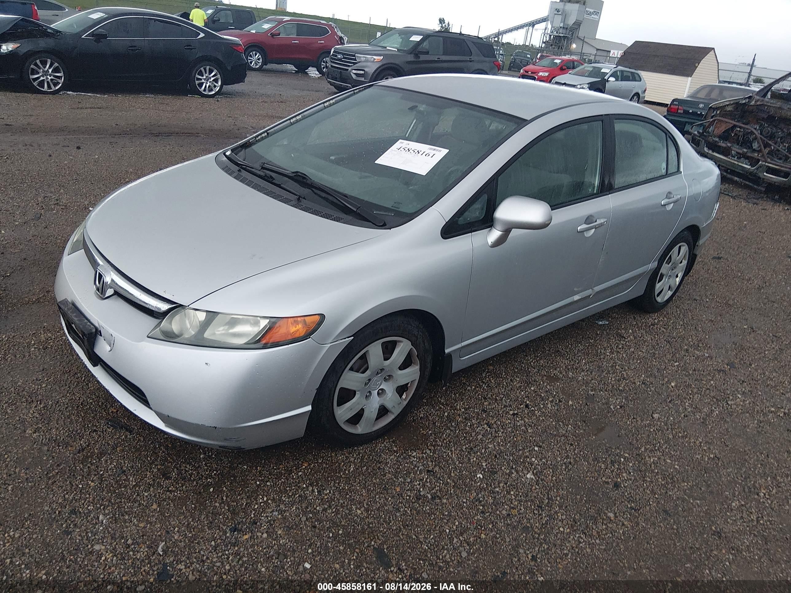2008 Honda Civic Lx Silver vin: 1HGFA16528L062205