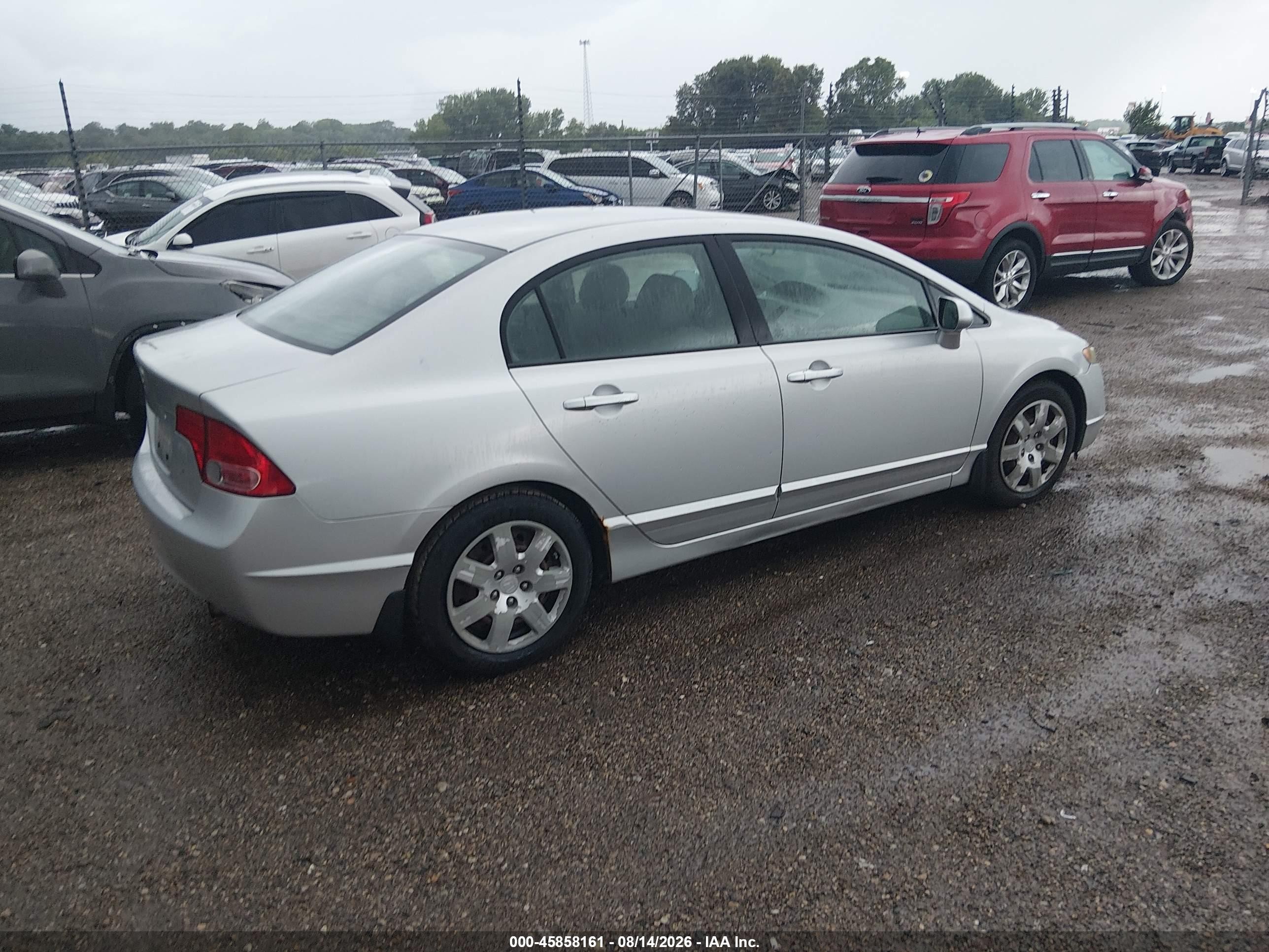 2008 Honda Civic Lx Silver vin: 1HGFA16528L062205