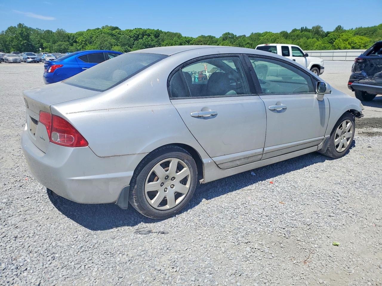 2008 Honda Civic Lx Silver vin: 1HGFA16528L063869