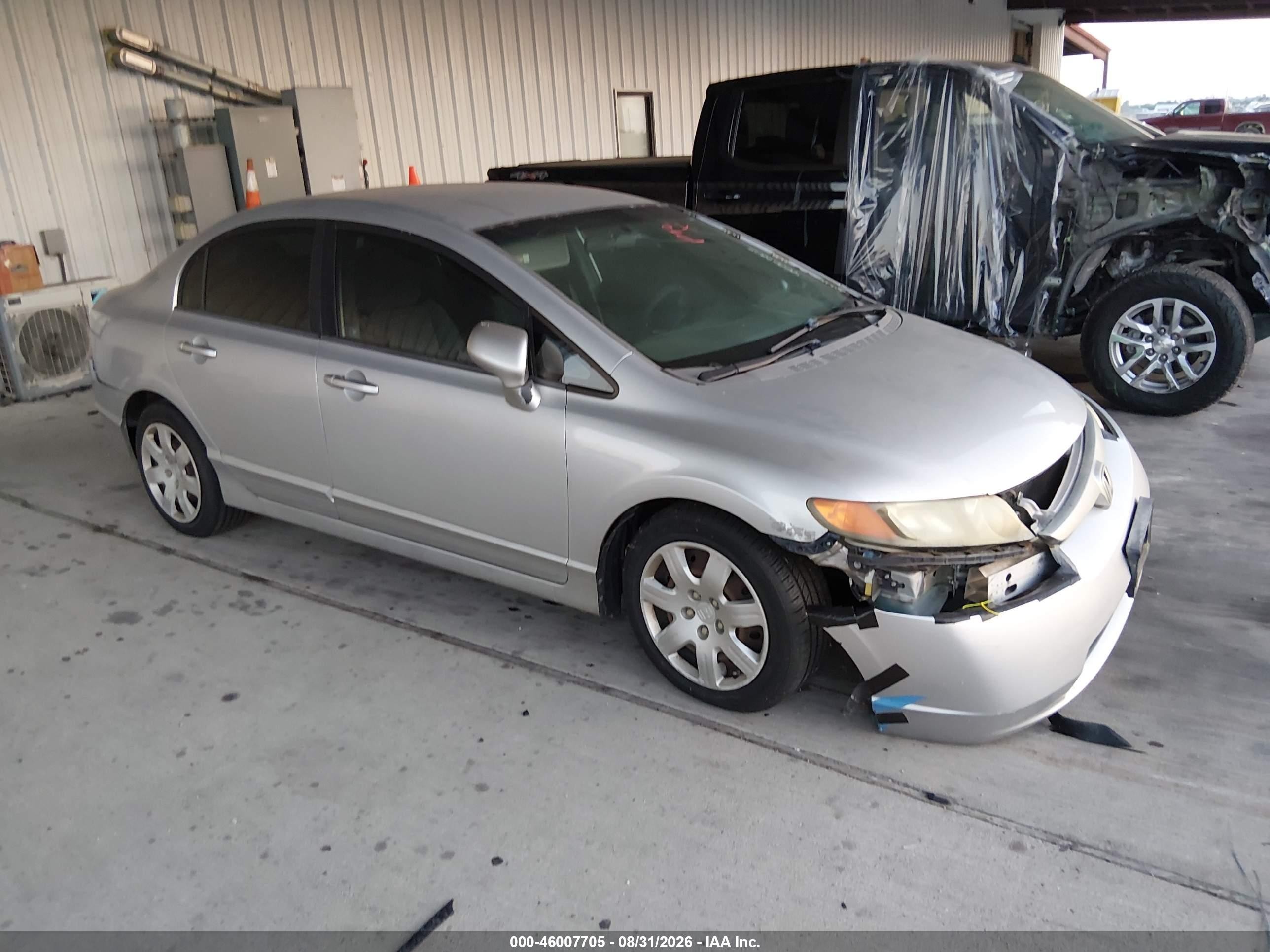 2008 Honda Civic Lx Silver vin: 1HGFA16528L066089