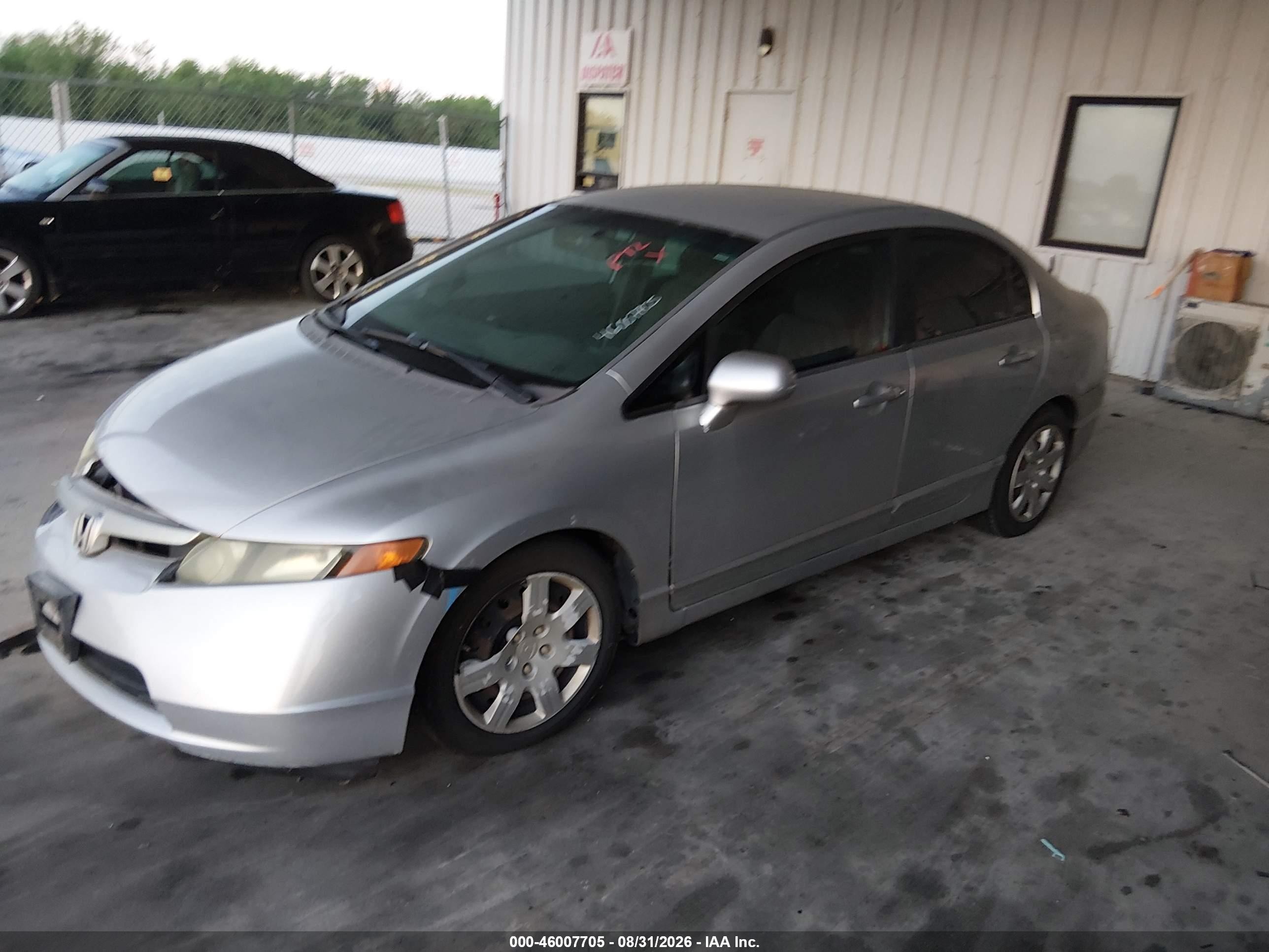 2008 Honda Civic Lx Silver vin: 1HGFA16528L066089