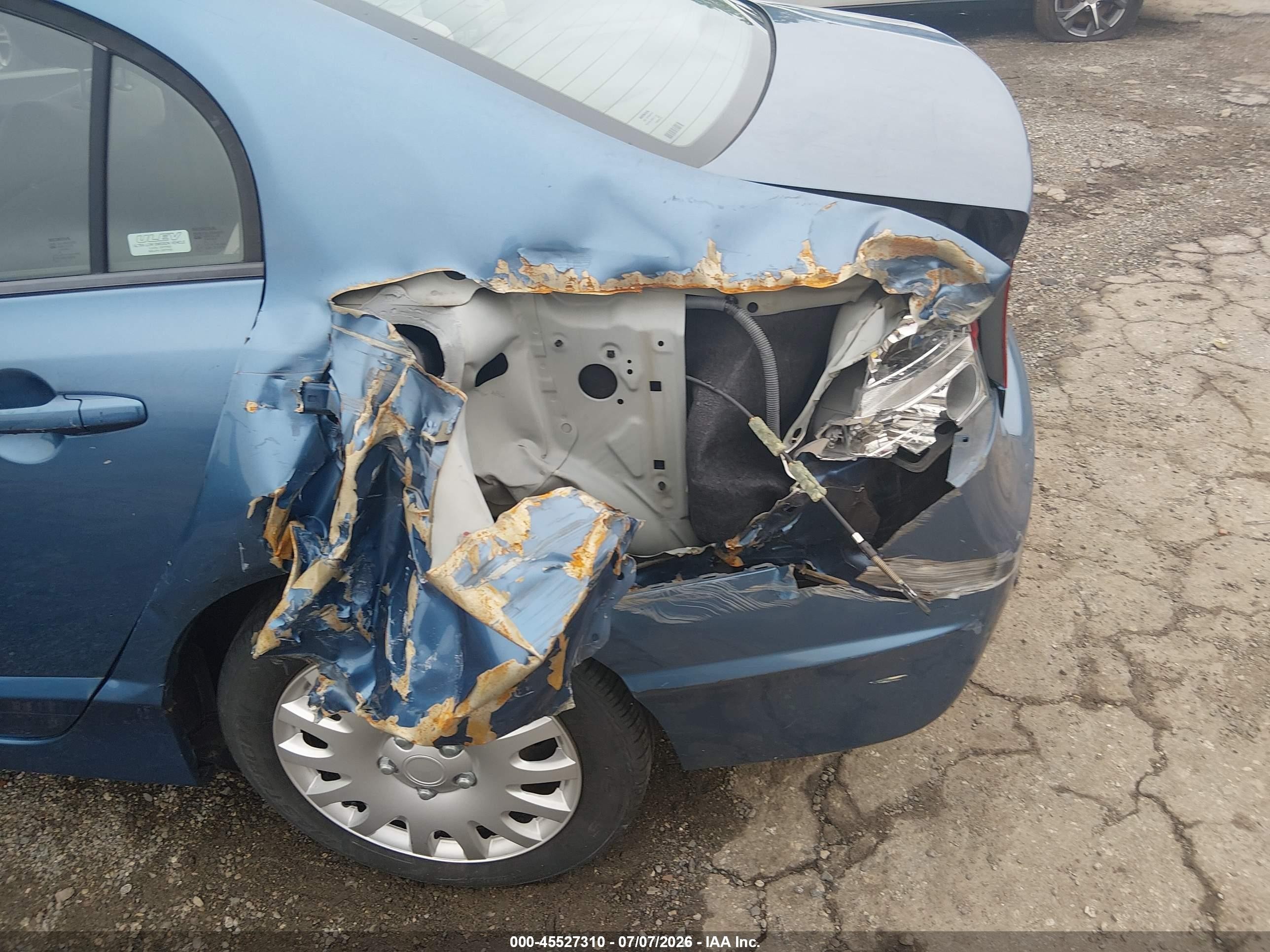2008 Honda Civic Lx Blue vin: 1HGFA16528L069929