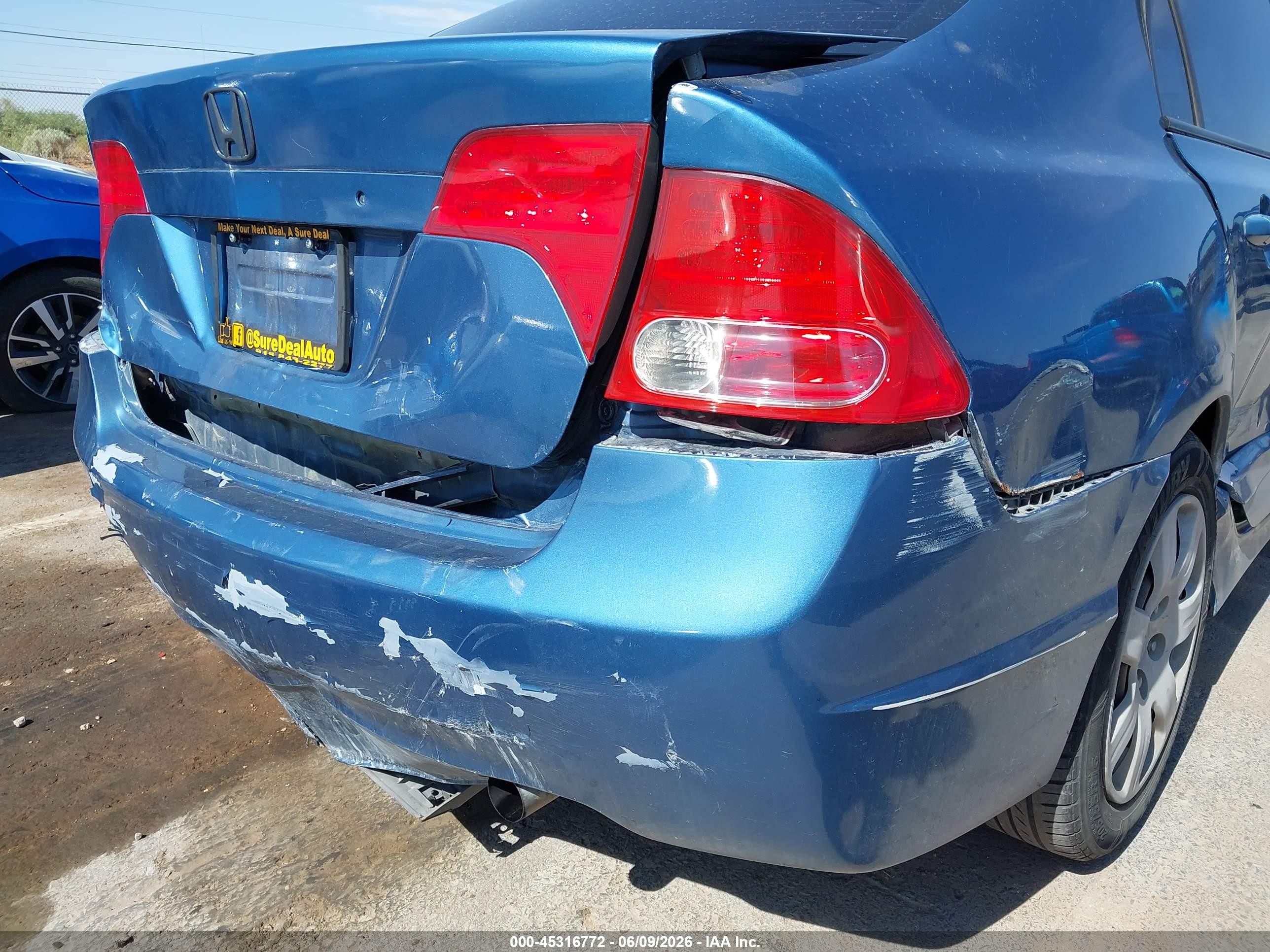 2008 Honda Civic Lx Blue vin: 1HGFA16528L073348