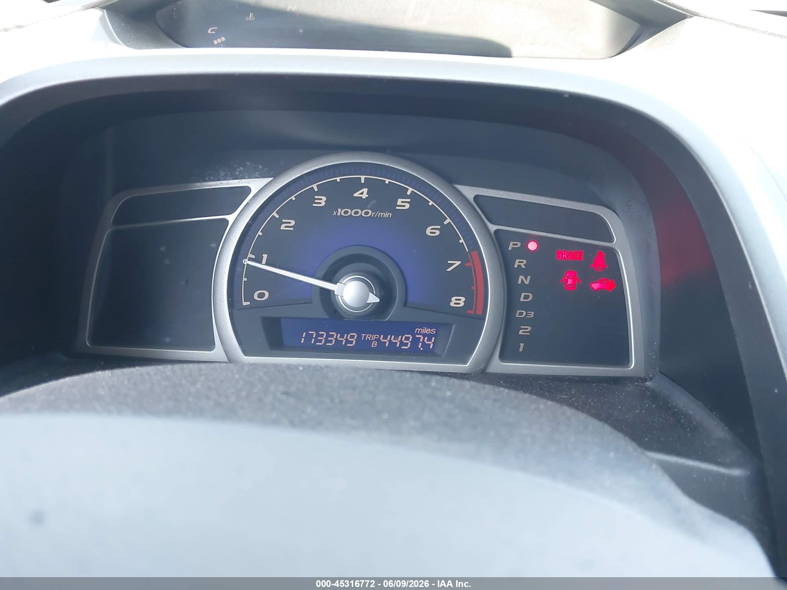 2008 Honda Civic Lx Blue vin: 1HGFA16528L073348