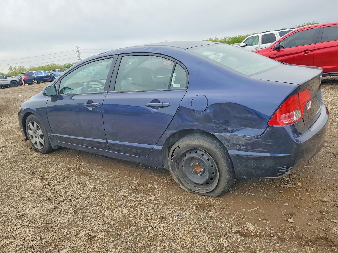 2008 Honda Civic Lx Синий vin: 1HGFA16528L092983