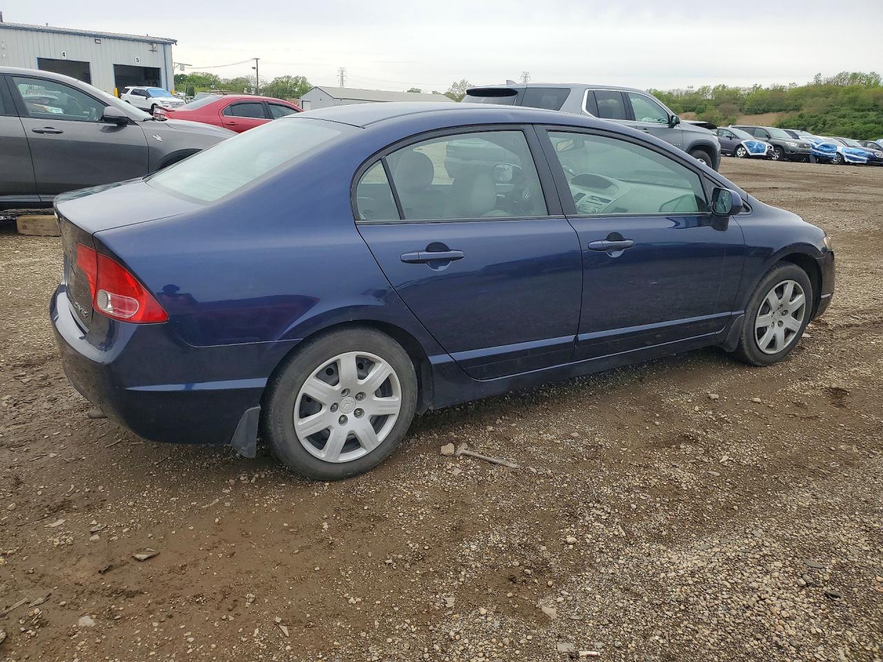 2008 Honda Civic Lx Синий vin: 1HGFA16528L092983