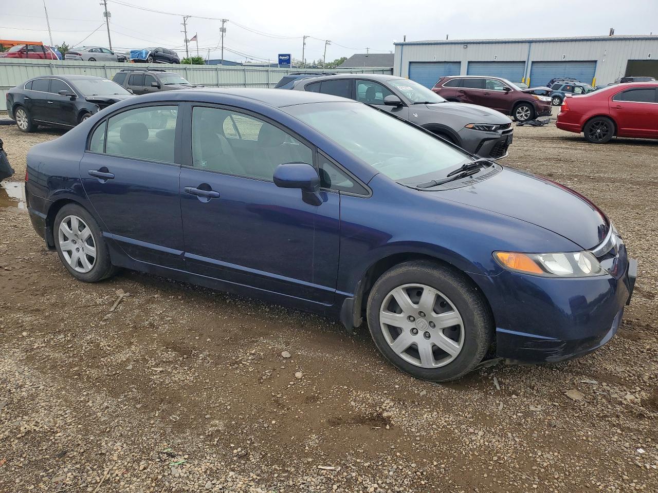 2008 Honda Civic Lx Синий vin: 1HGFA16528L092983