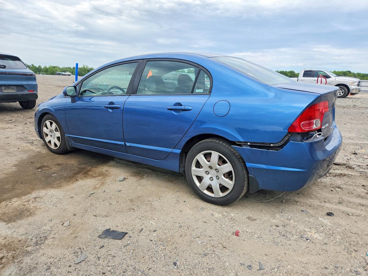2008 Honda Civic Lx Blue vin: 1HGFA16528L093647