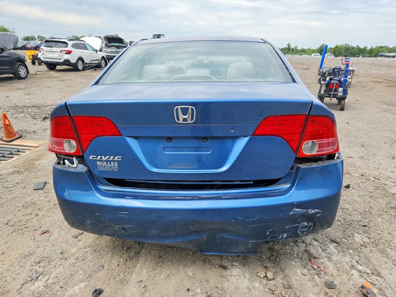 2008 Honda Civic Lx Blue vin: 1HGFA16528L093647