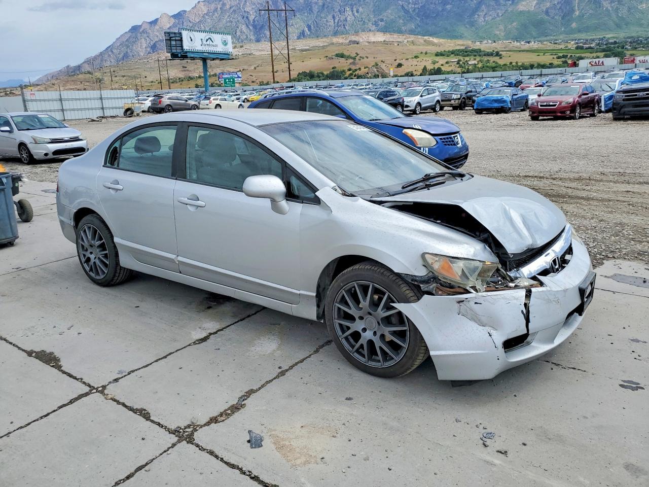 2009 Honda Civic Lx Silver vin: 1HGFA16529L007870