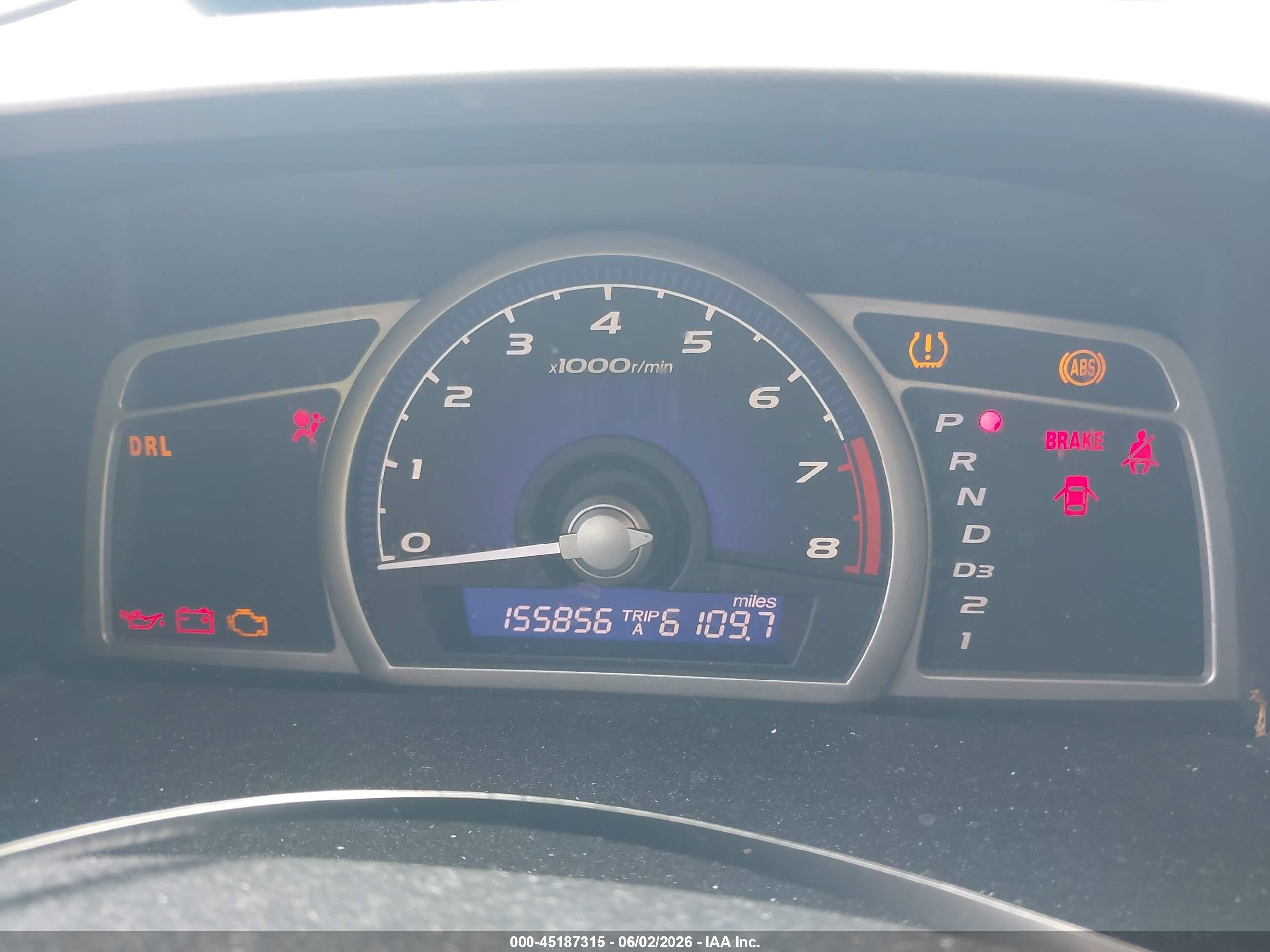 2009 Honda Civic Lx Blue vin: 1HGFA16529L011255