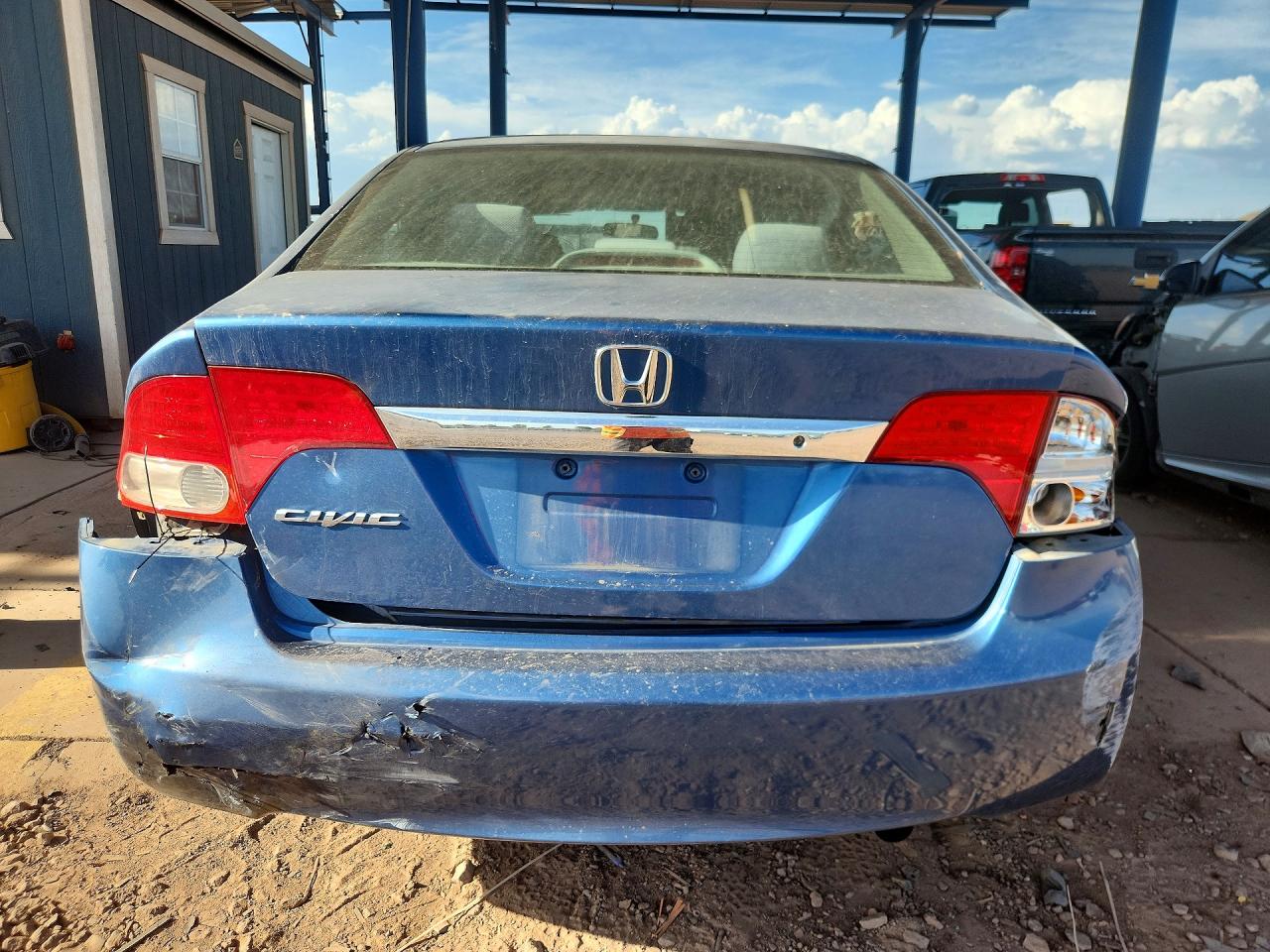2009 Honda Civic Lx Blue vin: 1HGFA16529L012924