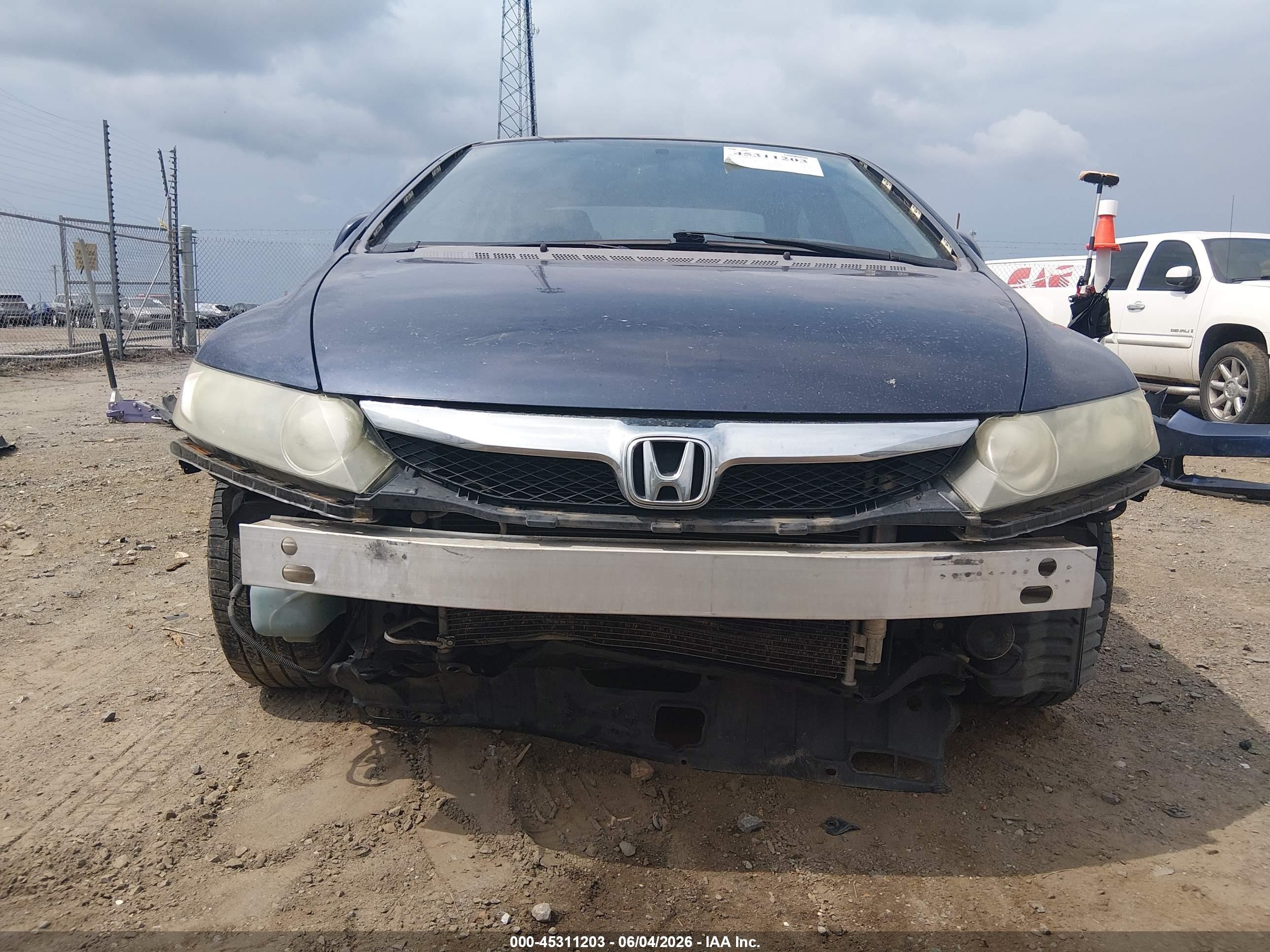 2009 Honda Civic Lx Blue vin: 1HGFA16529L029464