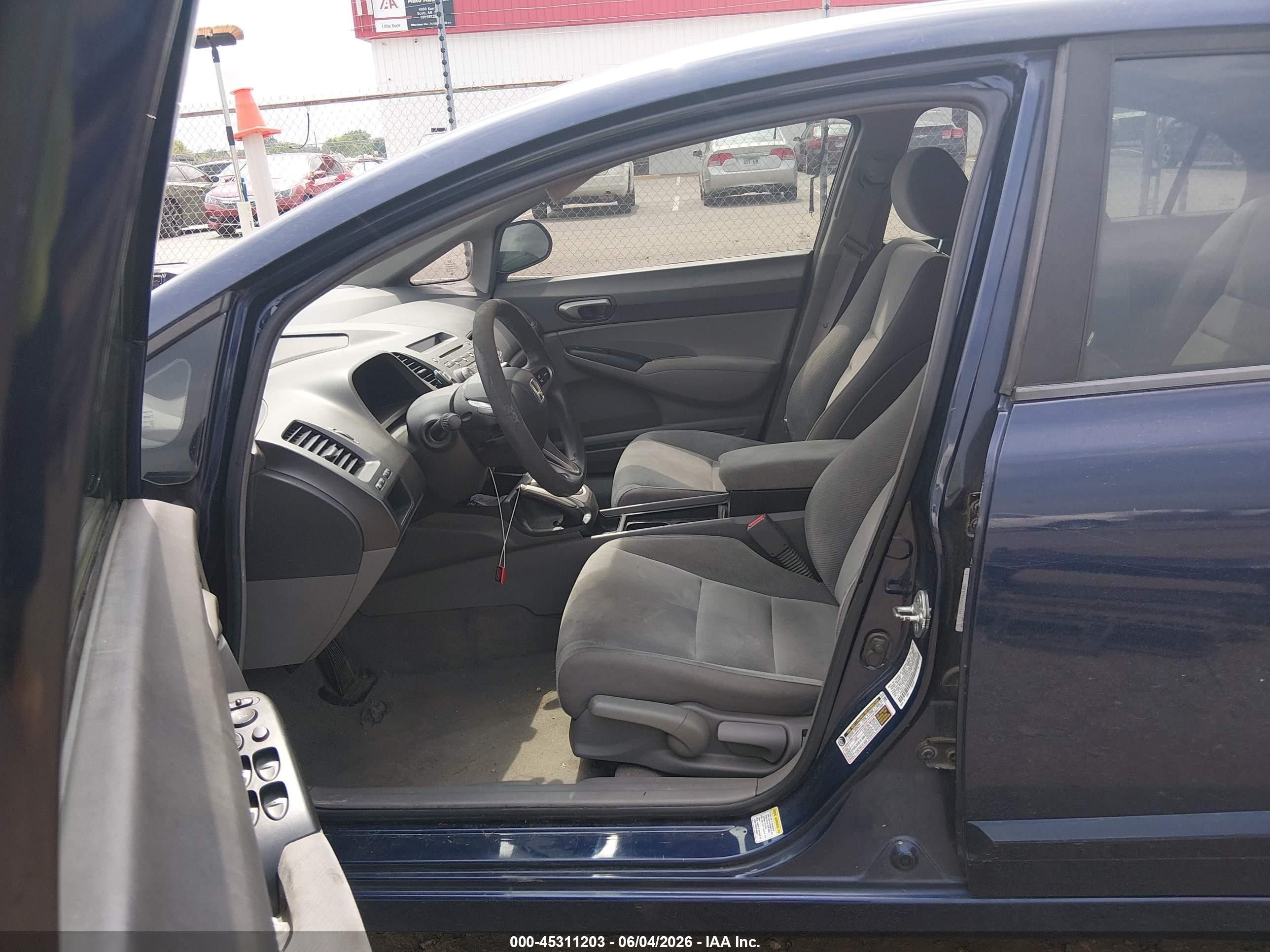2009 Honda Civic Lx Blue vin: 1HGFA16529L029464