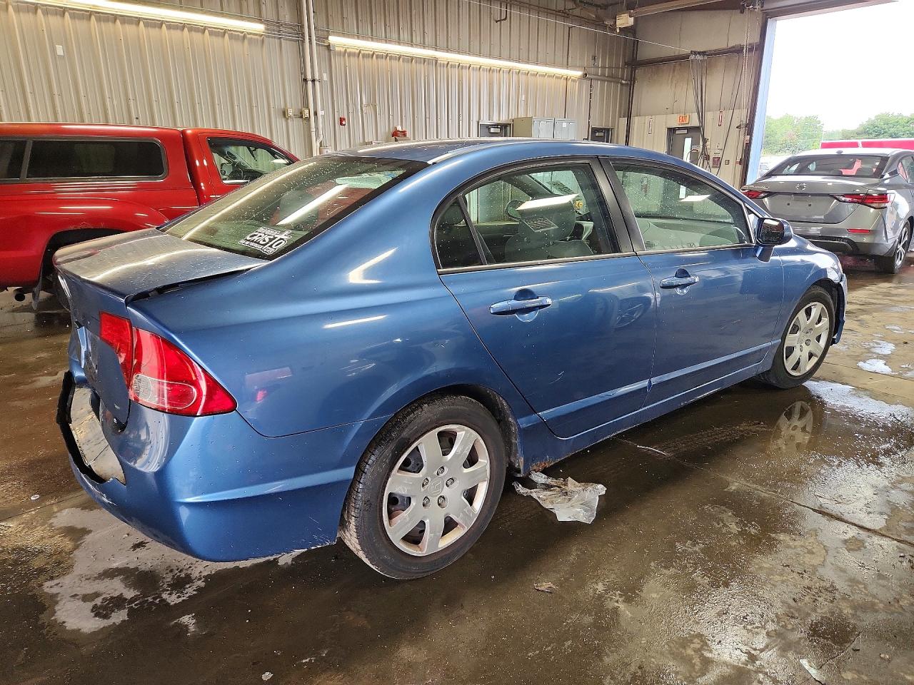 2006 Honda Civic Lx Blue vin: 1HGFA16536L031042