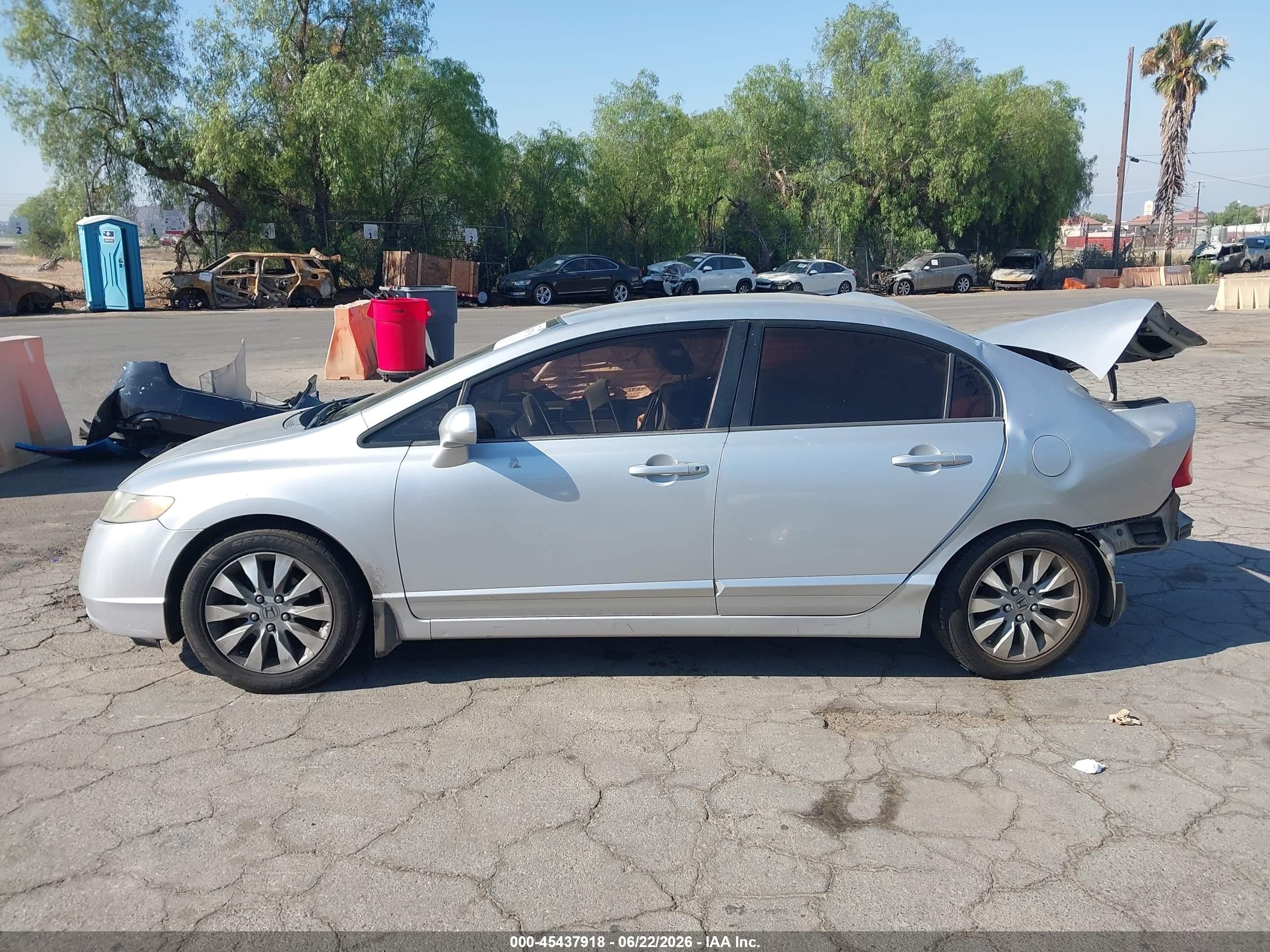 2006 Honda Civic Lx Silver vin: 1HGFA16536L052098