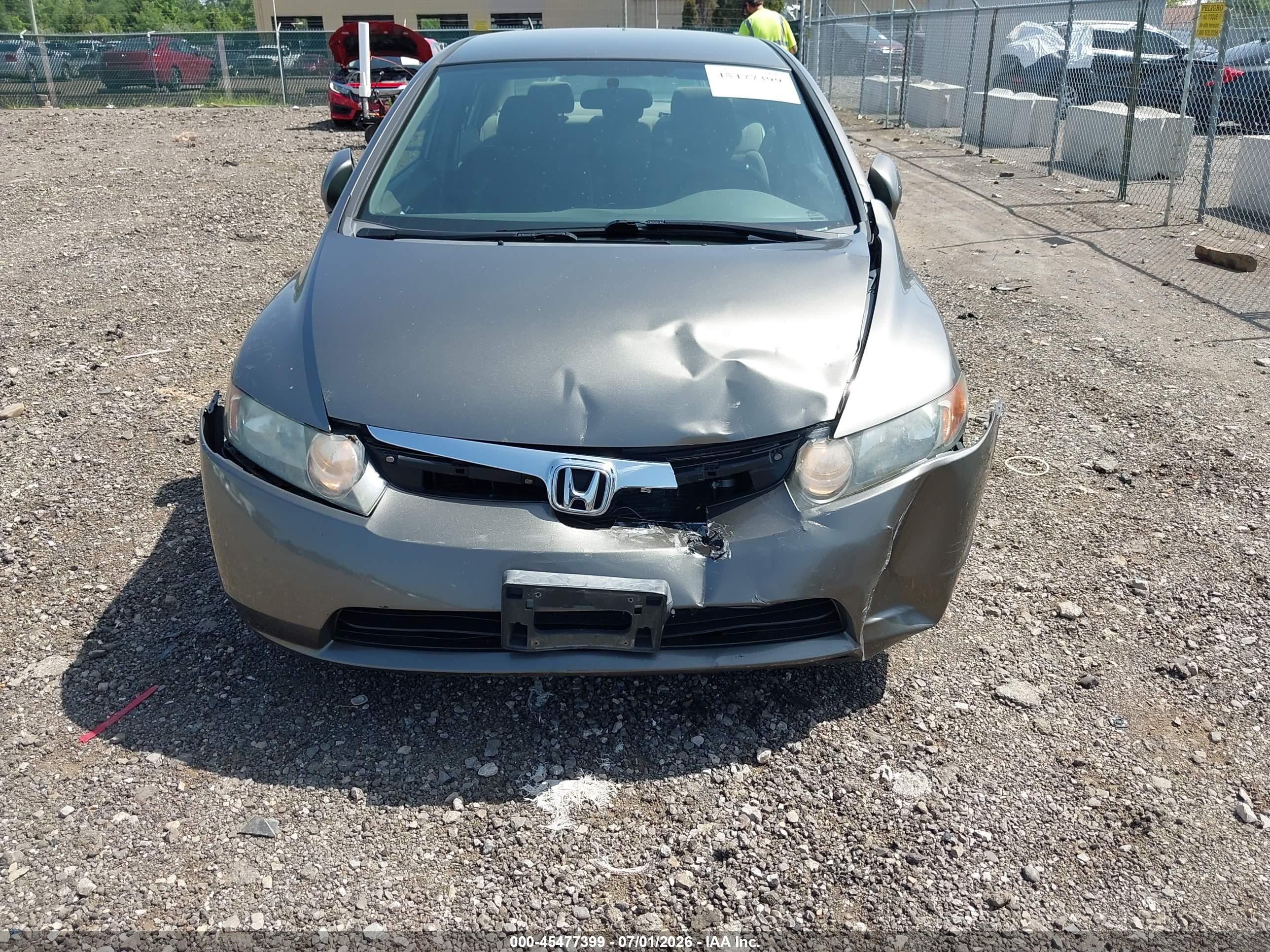 2006 Honda Civic Lx Gray vin: 1HGFA16536L052246