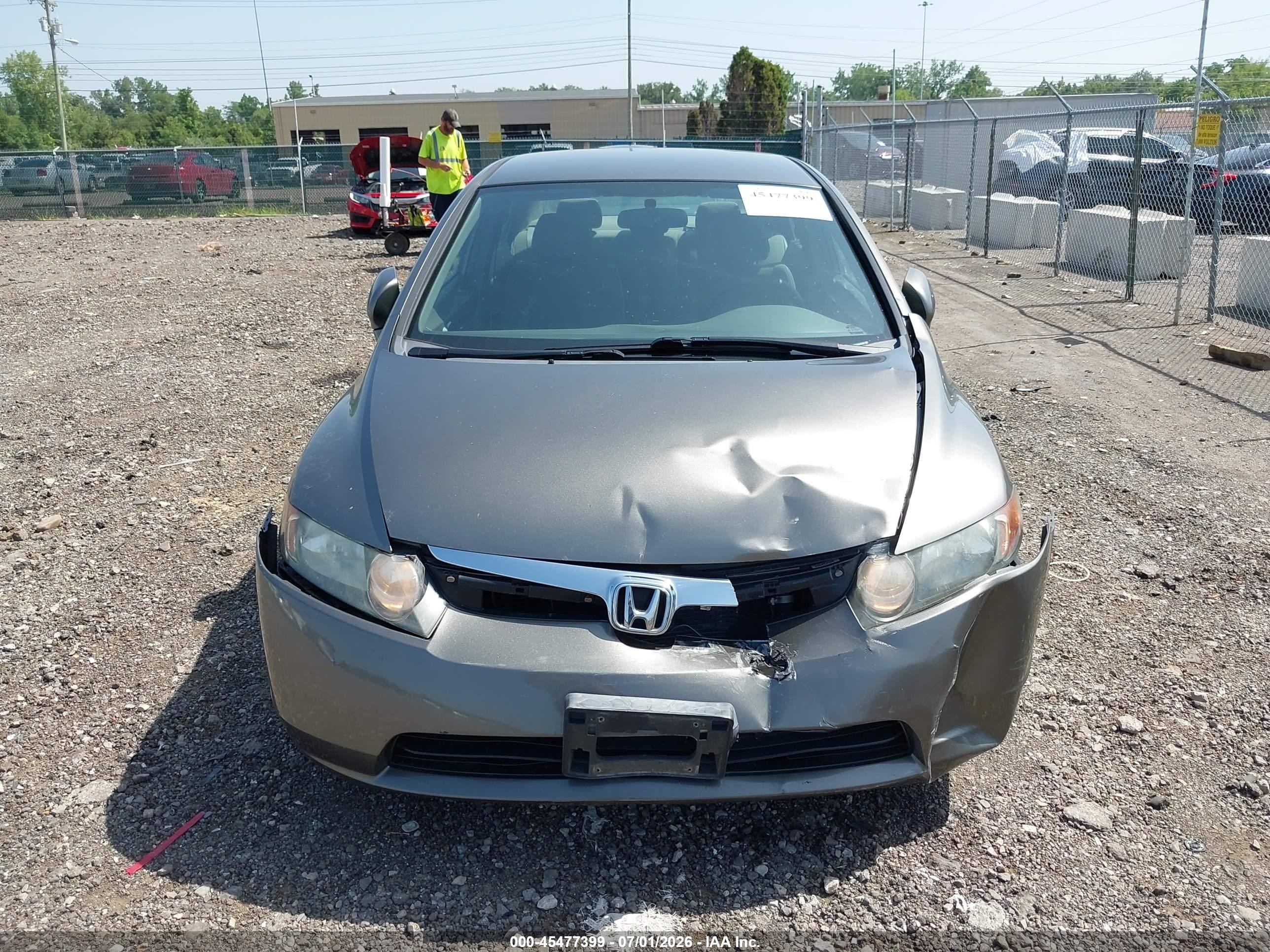 2006 Honda Civic Lx Gray vin: 1HGFA16536L052246