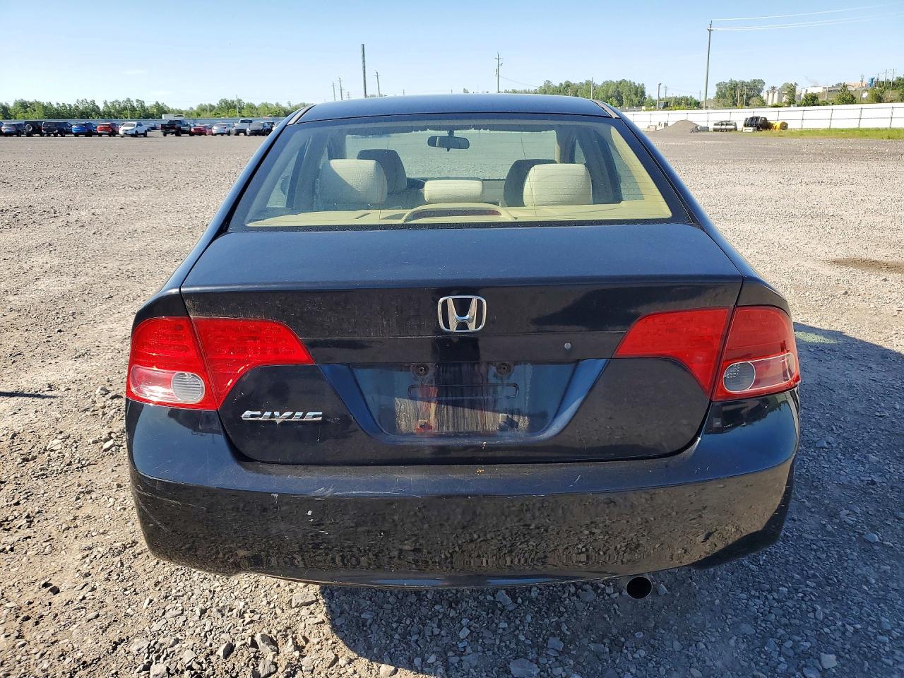 2006 Honda Civic Lx Black vin: 1HGFA16536L063439