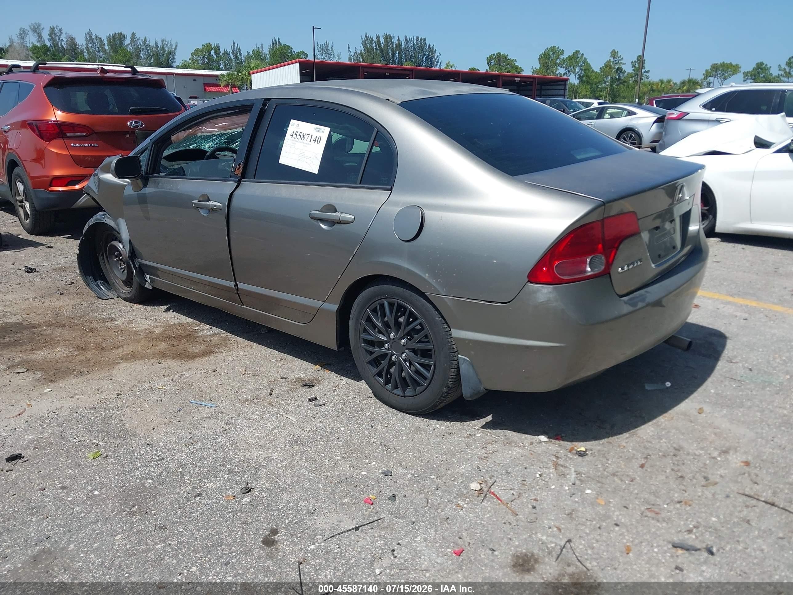 2006 Honda Civic Lx Tan vin: 1HGFA16536L077406