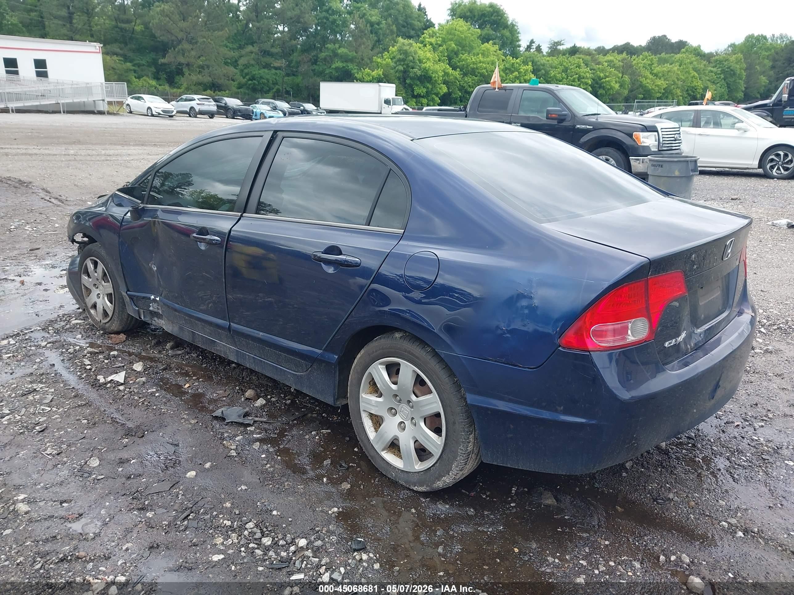 2006 Honda Civic Lx Blue vin: 1HGFA16536L081441