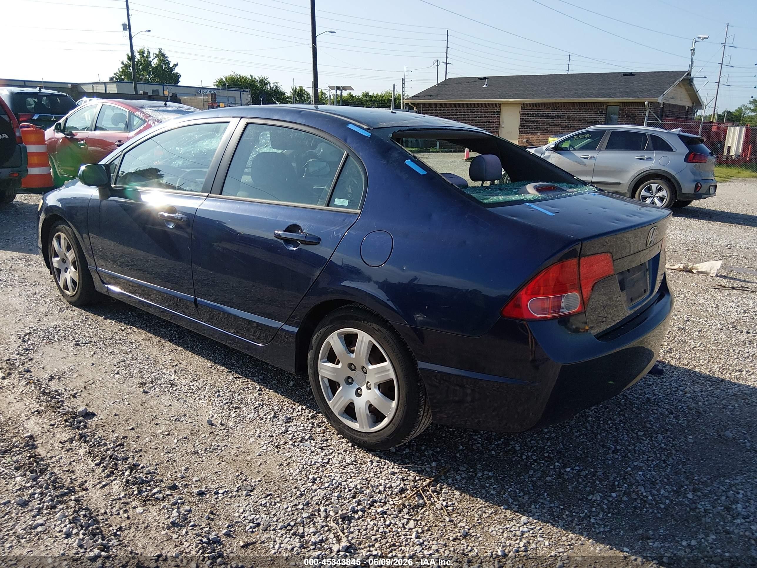 2006 Honda Civic Lx Синий vin: 1HGFA16536L082170