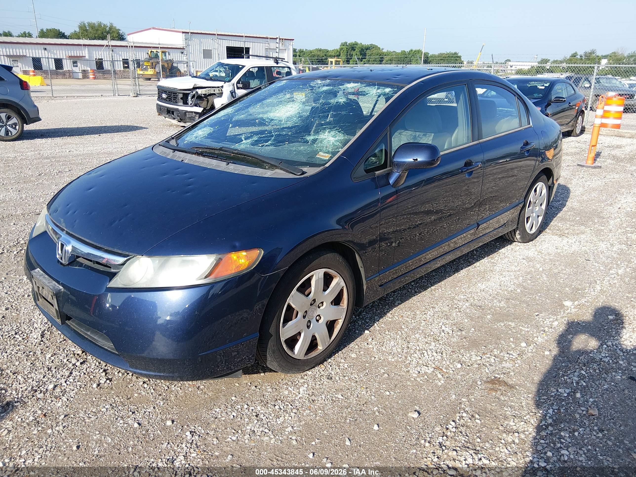 2006 Honda Civic Lx Синий vin: 1HGFA16536L082170