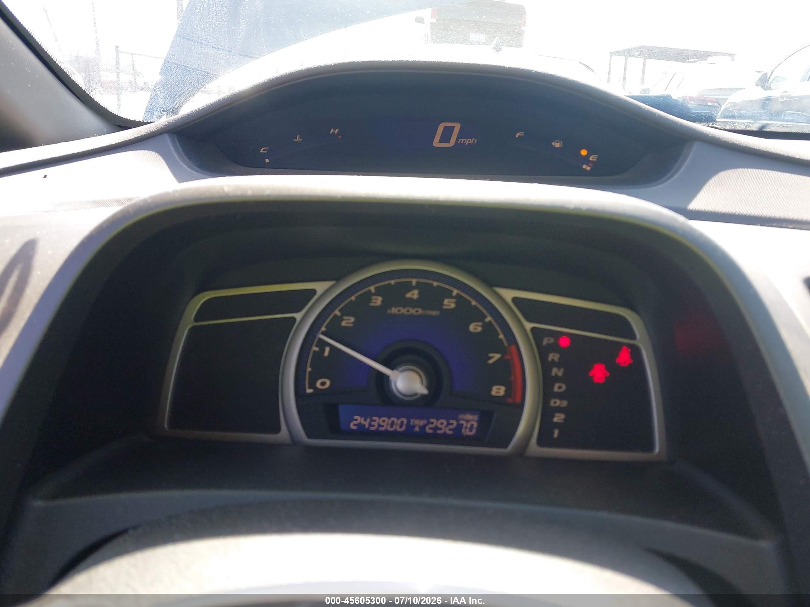 2006 Honda Civic Lx Blue vin: 1HGFA16536L094478
