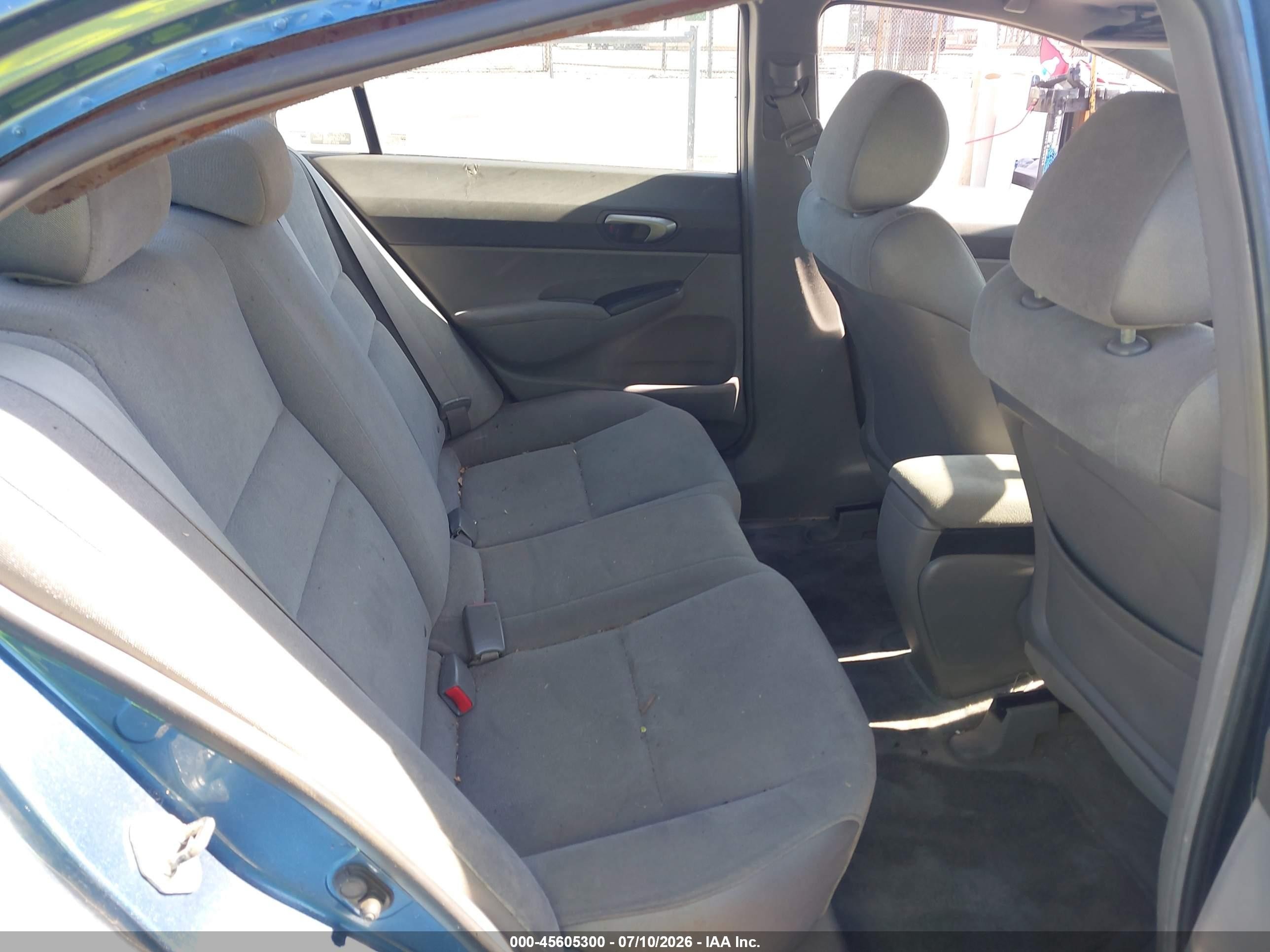 2006 Honda Civic Lx Blue vin: 1HGFA16536L094478