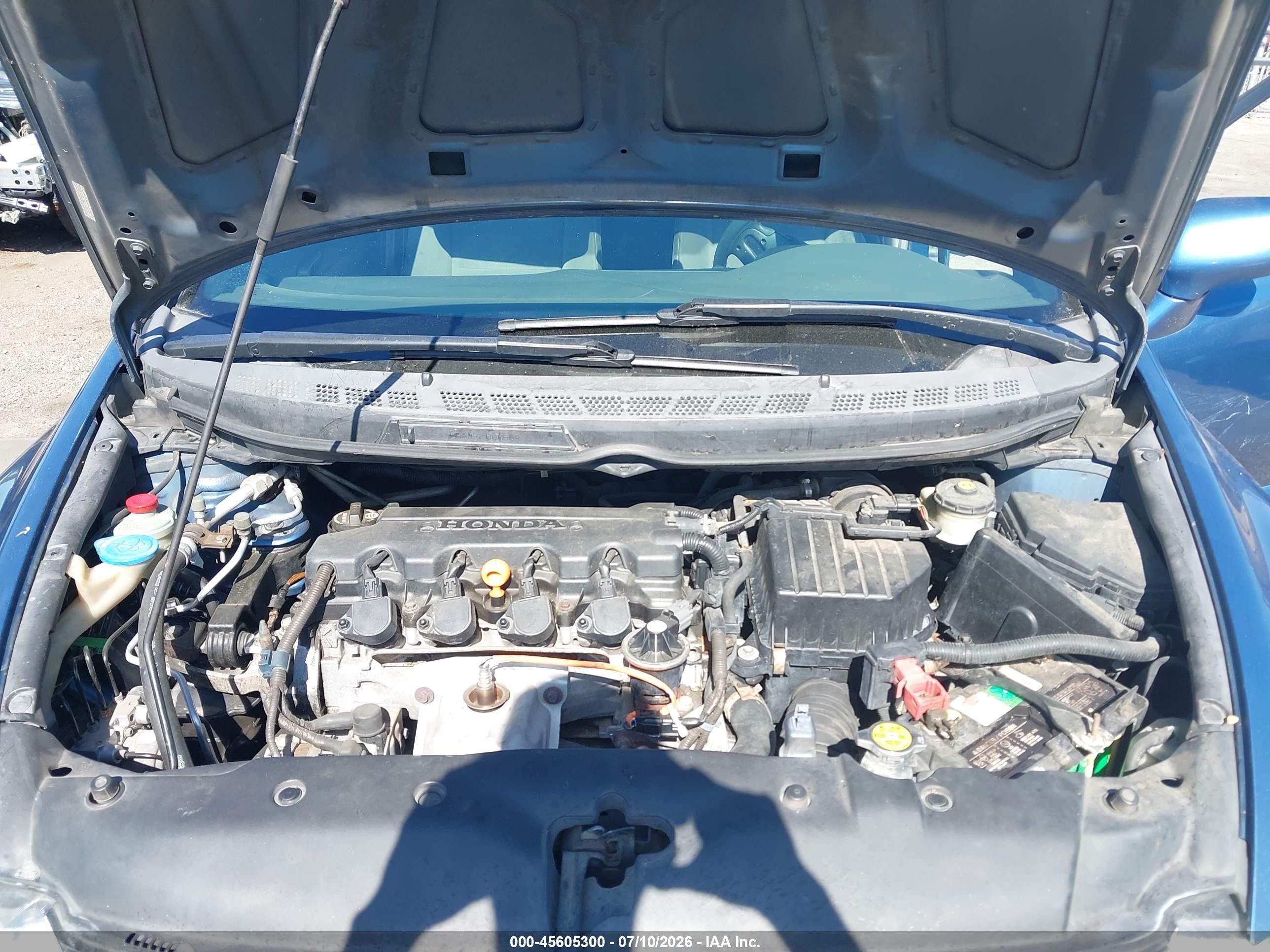 2006 Honda Civic Lx Blue vin: 1HGFA16536L094478