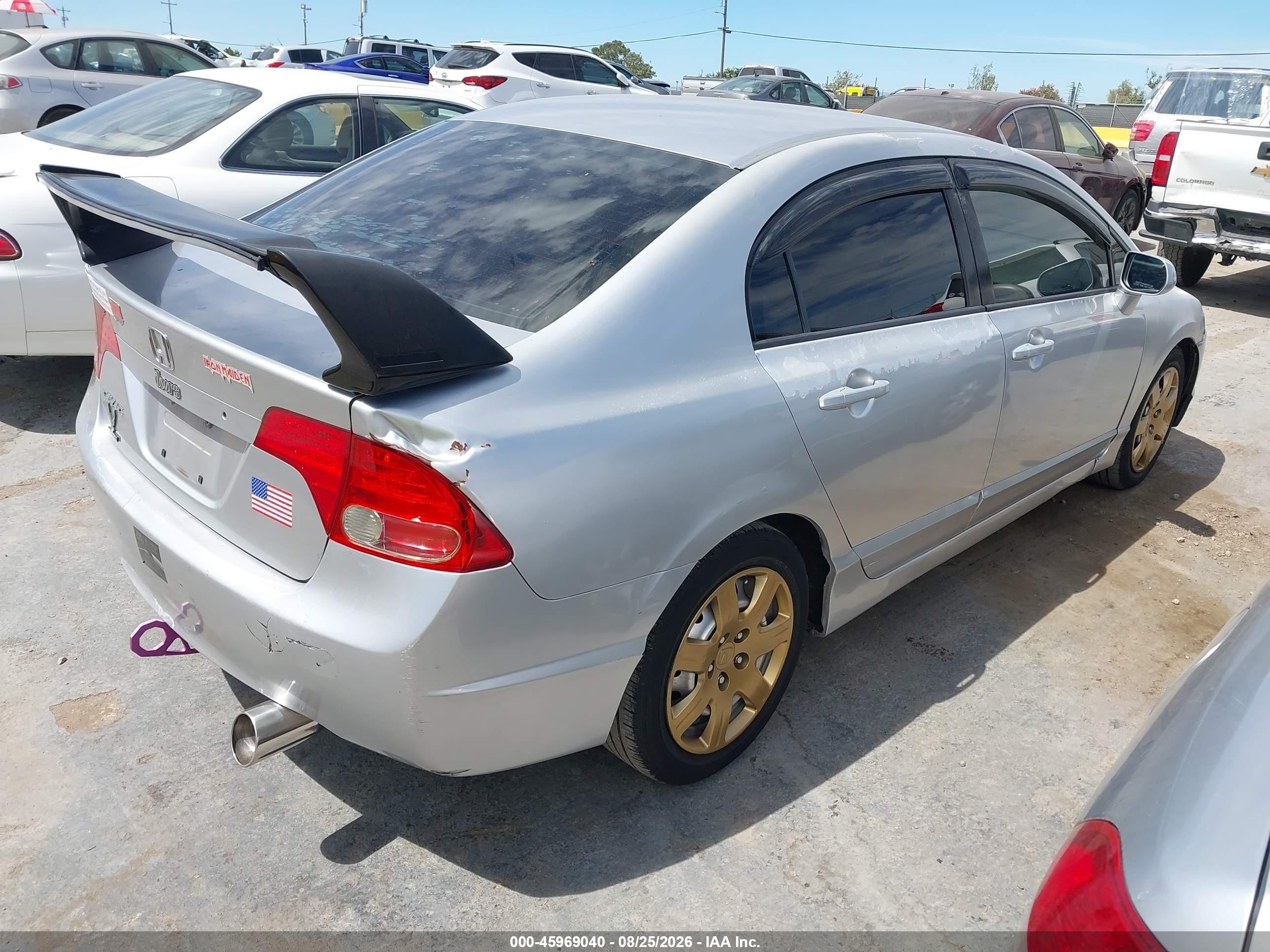2006 Honda Civic Lx Silver vin: 1HGFA16536L100618