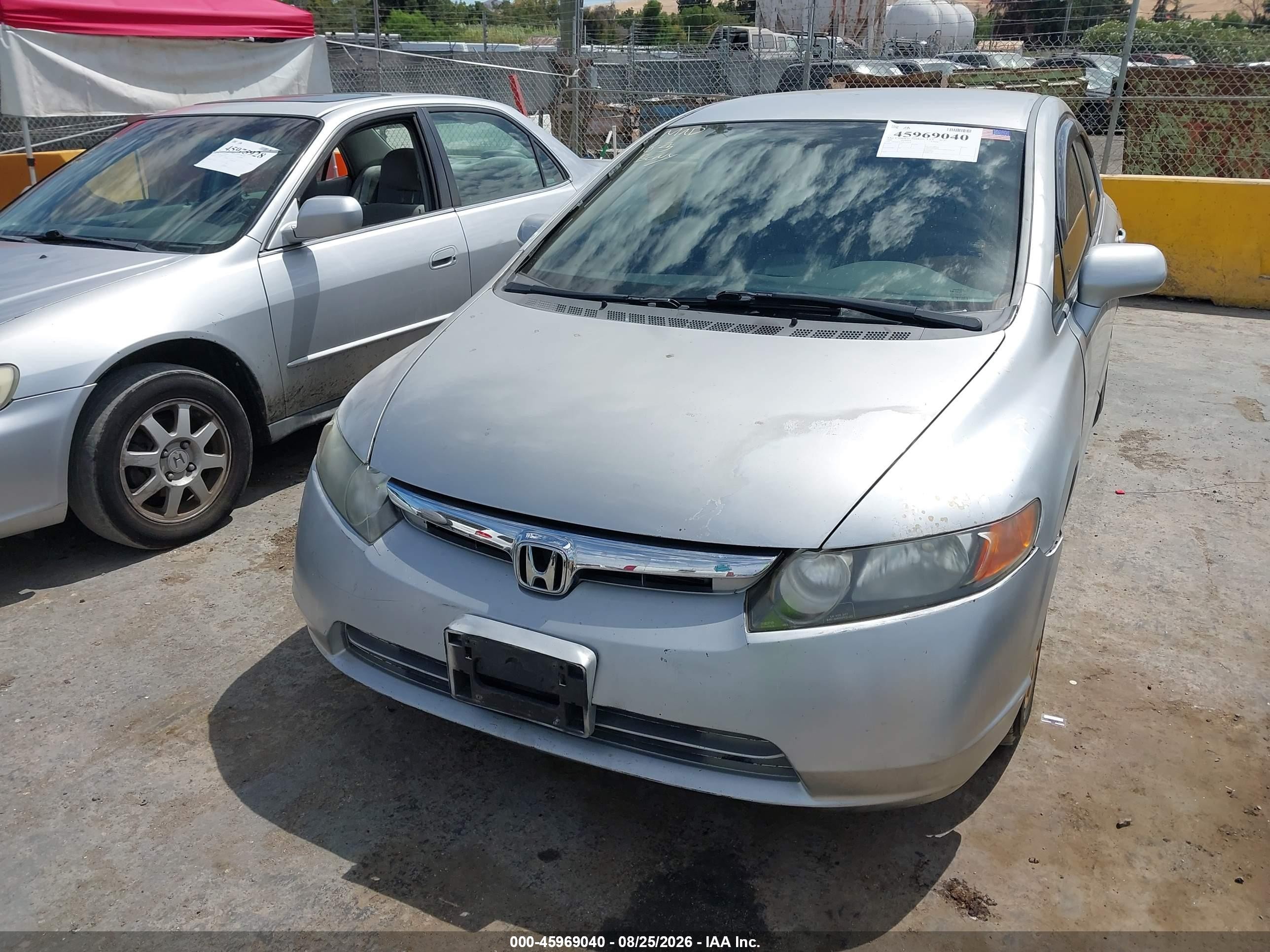 2006 Honda Civic Lx Silver vin: 1HGFA16536L100618