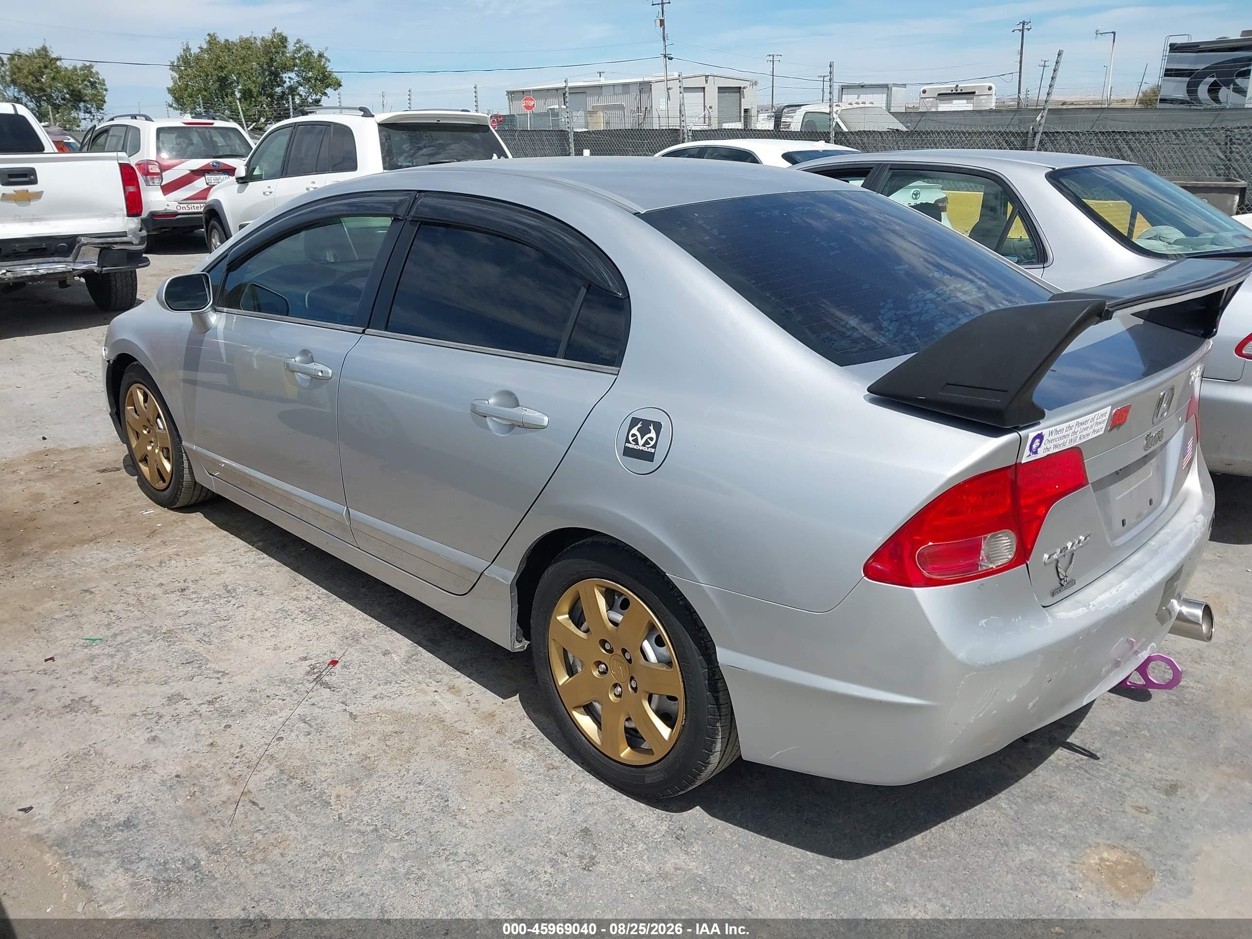 2006 Honda Civic Lx Silver vin: 1HGFA16536L100618