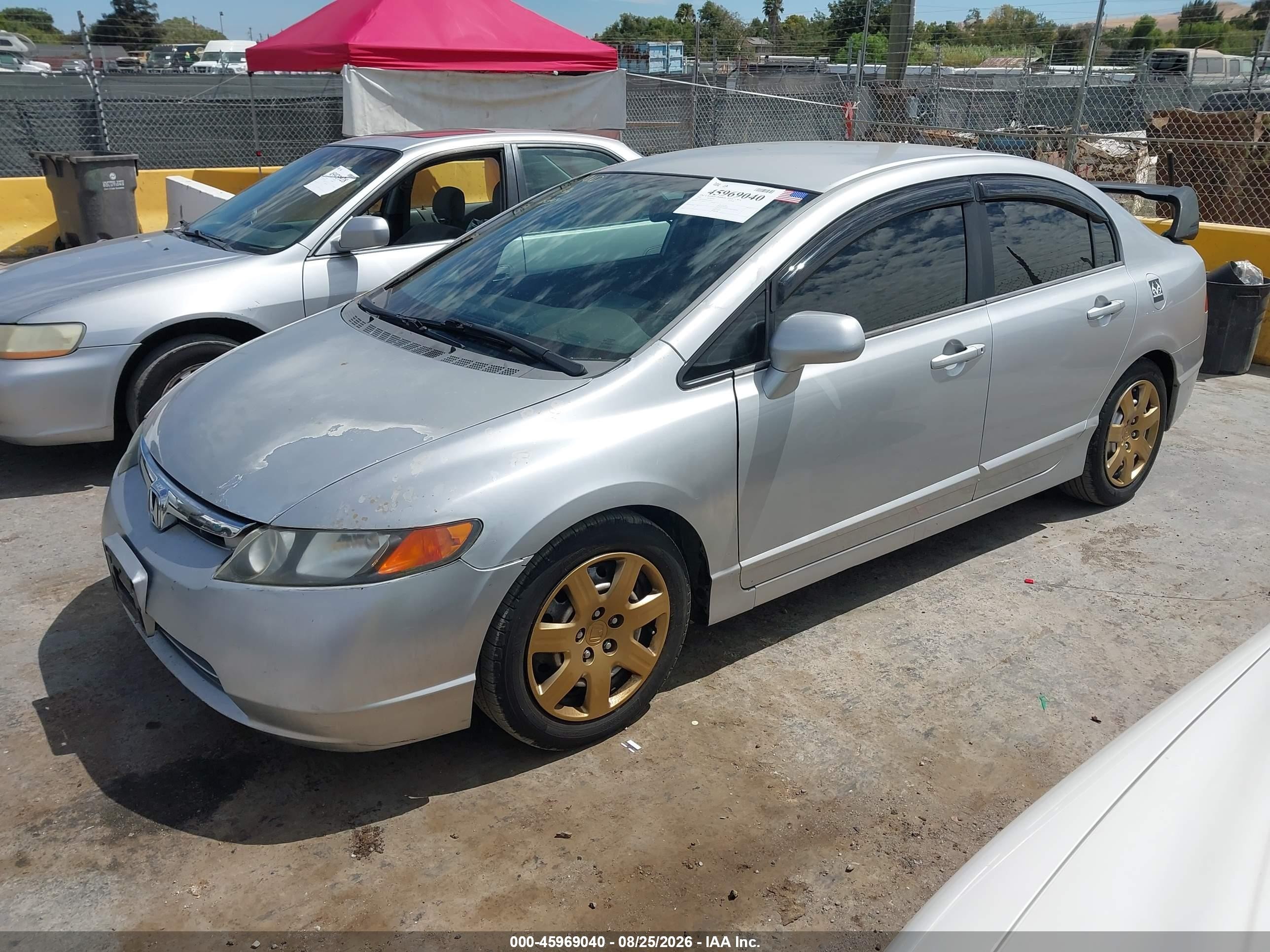 2006 Honda Civic Lx Silver vin: 1HGFA16536L100618