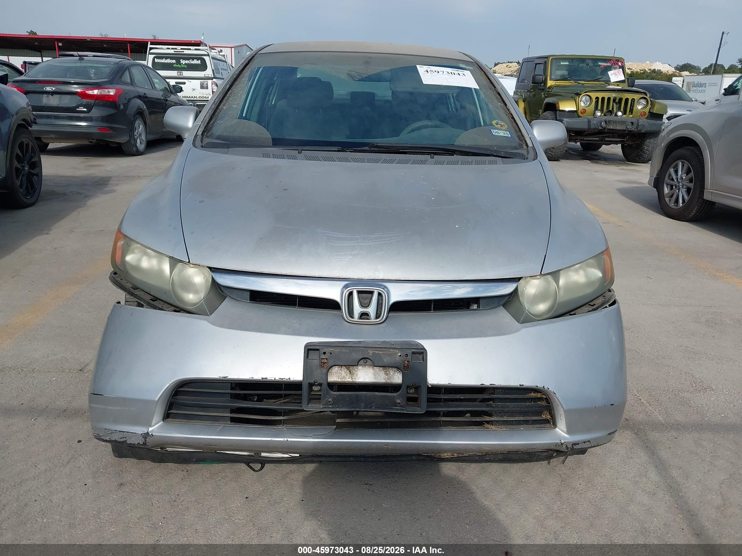 2006 Honda Civic Lx Silver vin: 1HGFA16536L106581