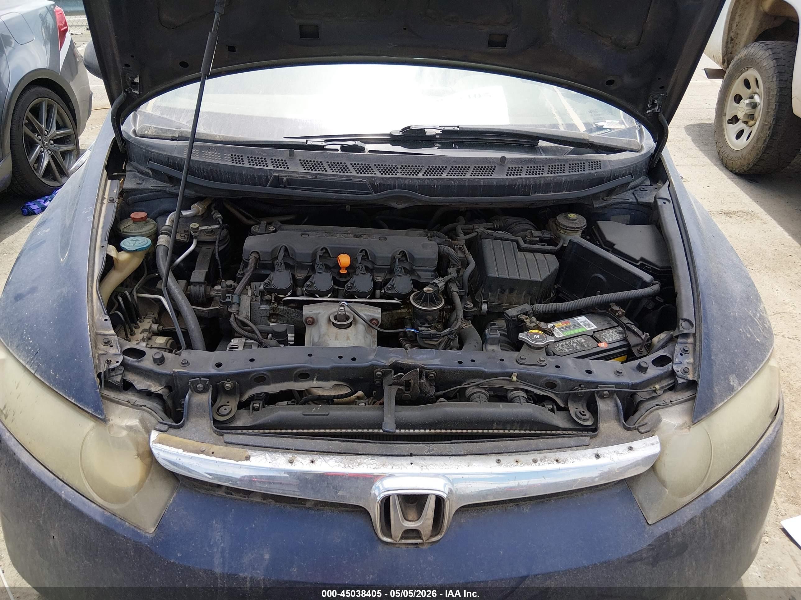 2006 Honda Civic Lx Blue vin: 1HGFA16536L109738