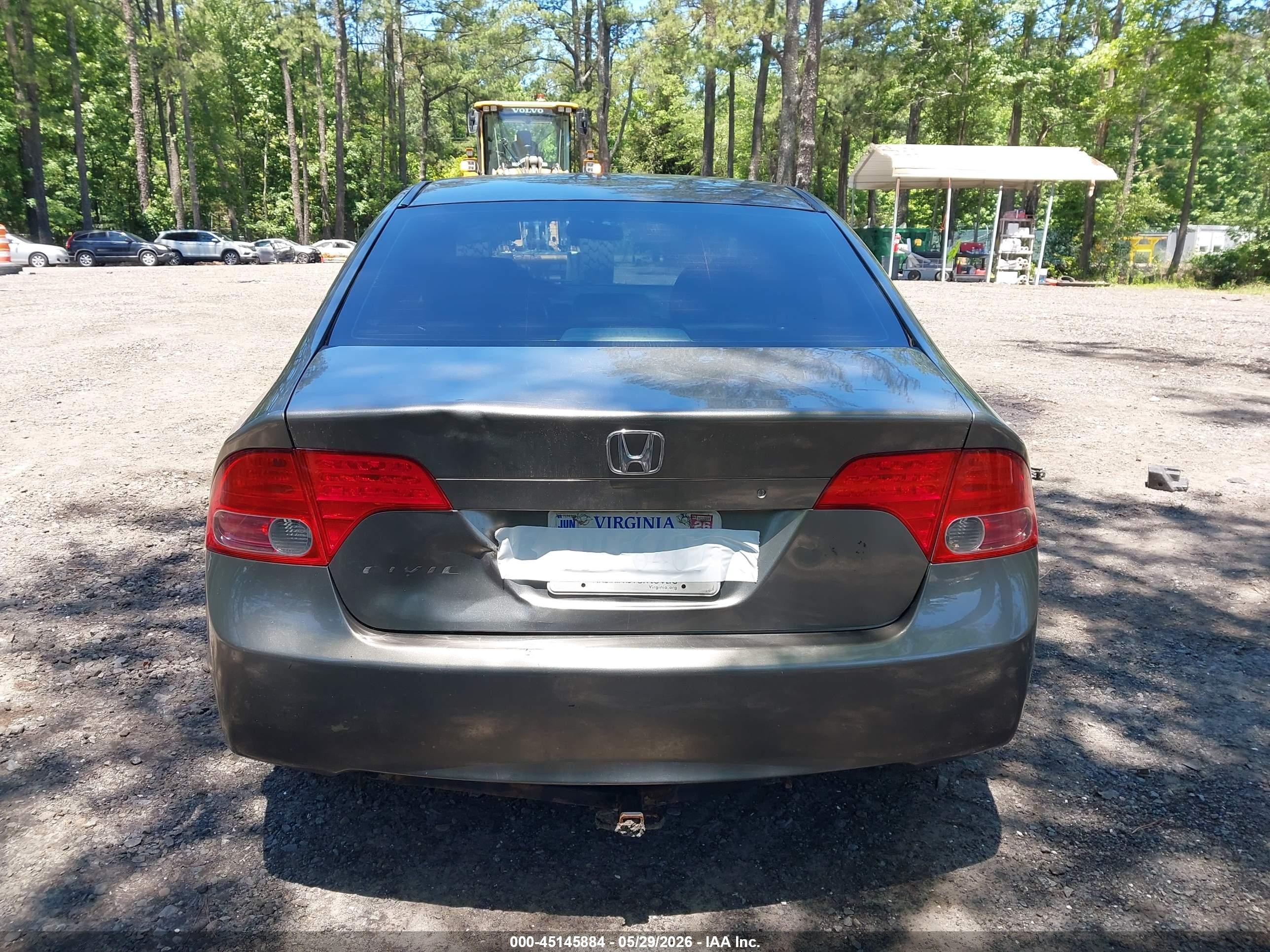 2006 Honda Civic Lx Gray vin: 1HGFA16536L133327