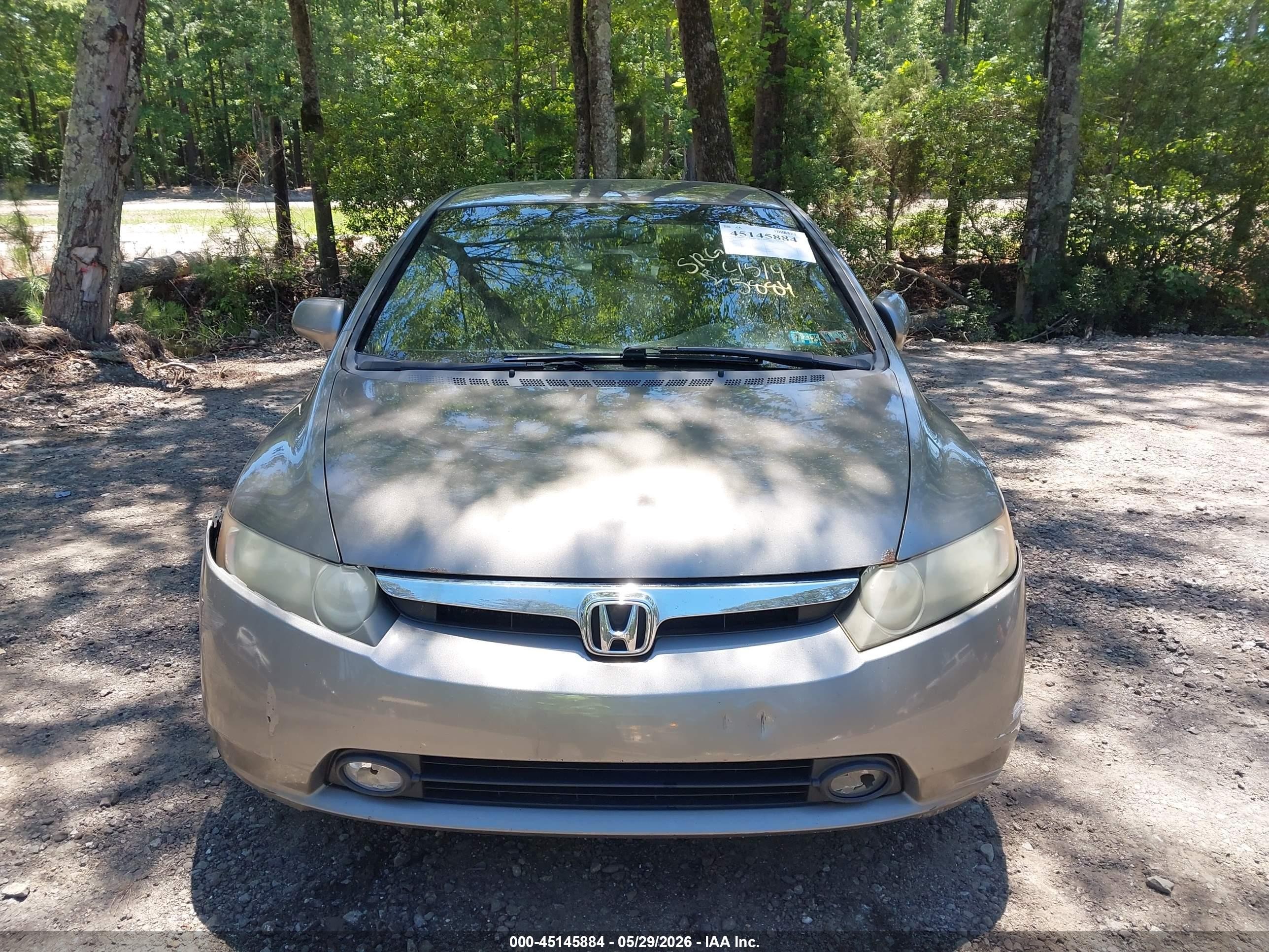 2006 Honda Civic Lx Gray vin: 1HGFA16536L133327