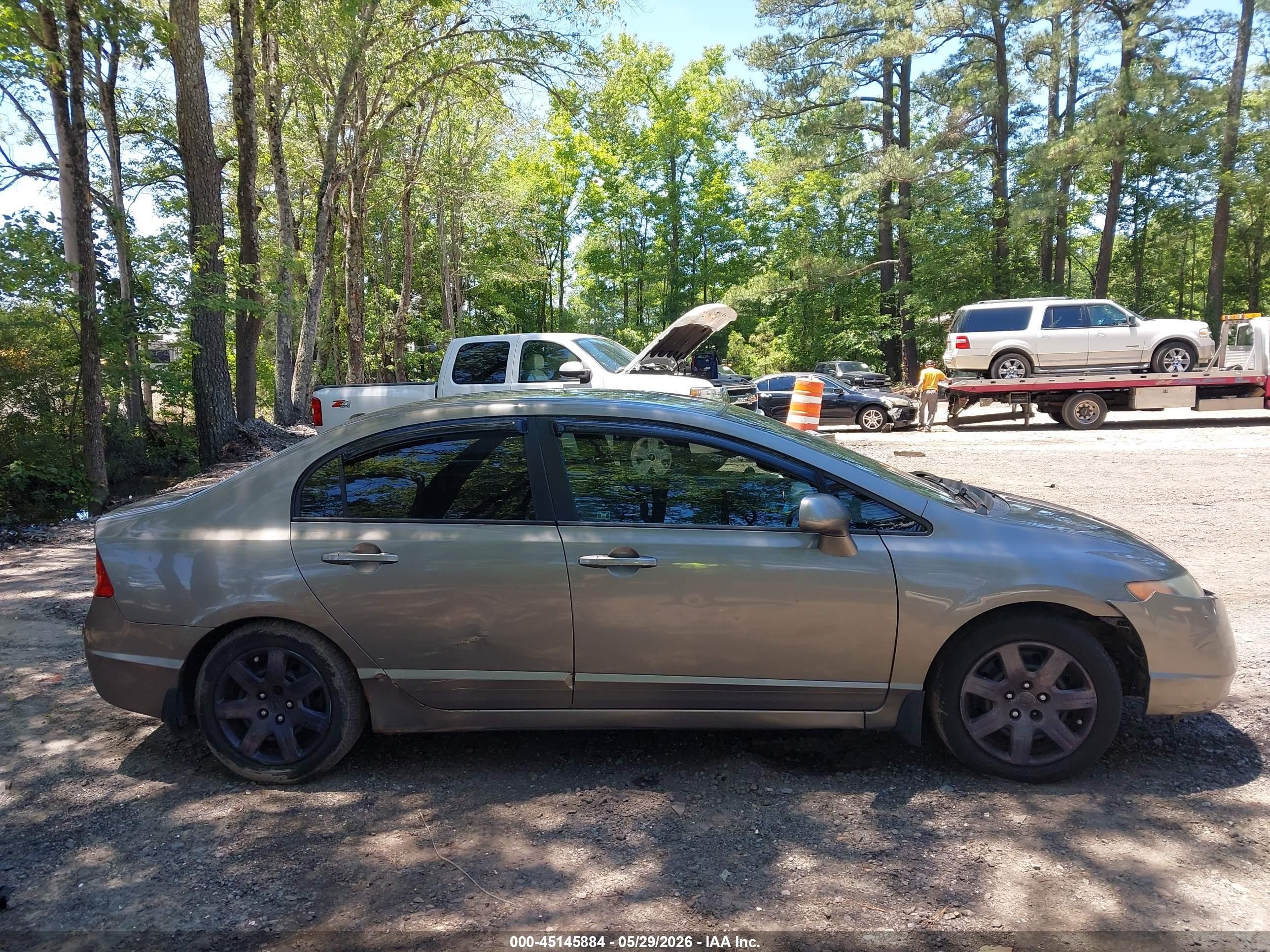 2006 Honda Civic Lx Gray vin: 1HGFA16536L133327